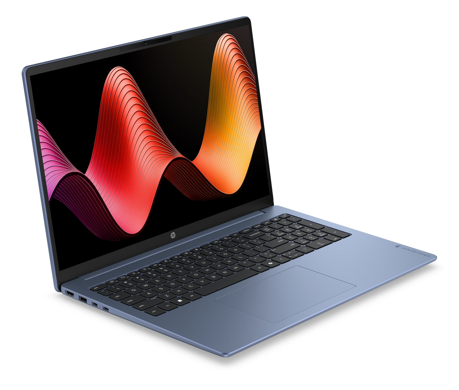 HP - Portátil HP OmniBook 3 16-bu0043ns, Intel Core 3-100U, 8GB, 512GB SSD, 16', Sin Sistema Operativo, Sin cargador. - imagen 3