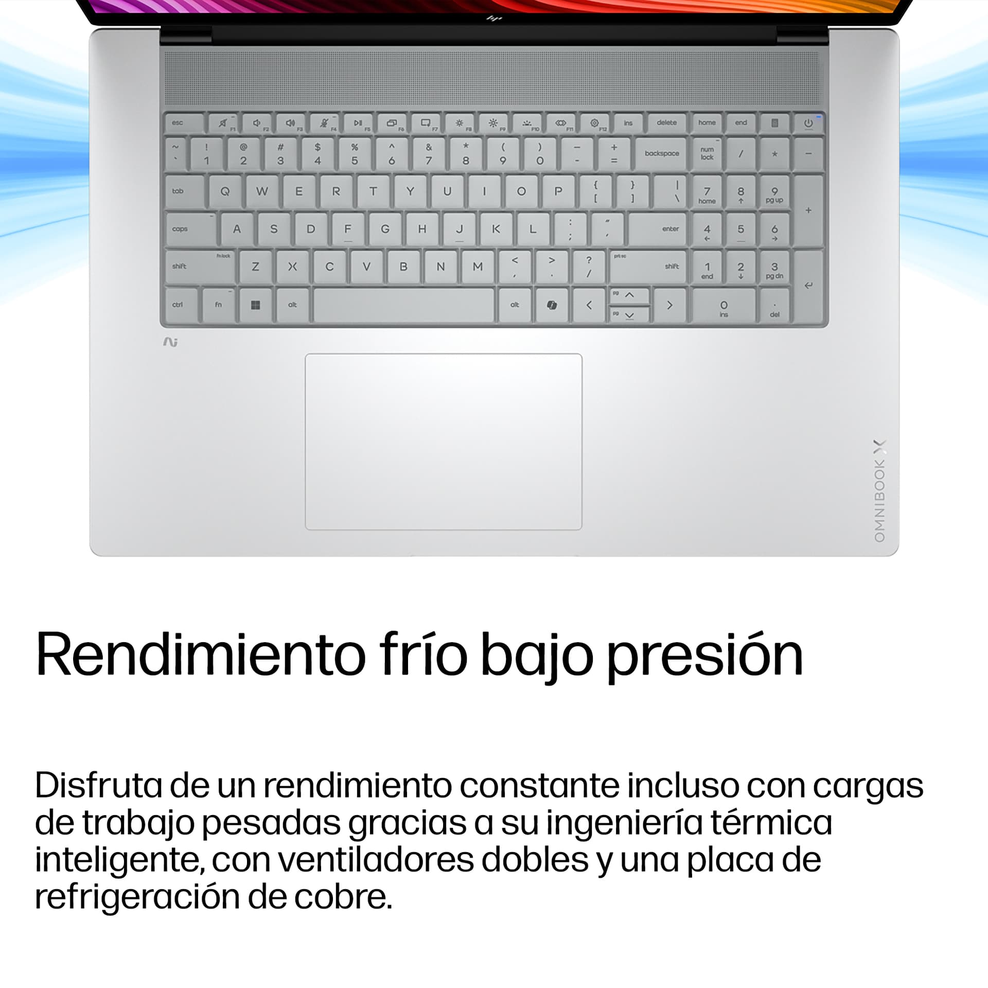 HP - Portátil HP OmniBook X 17-de0000ns, Copilot+ PC, Intel Core Ultra X7 358H, 32GB, 2TB SSD, Intel Arc Pro B390, 17,3", W11, Sin cargador. - imagen 11
