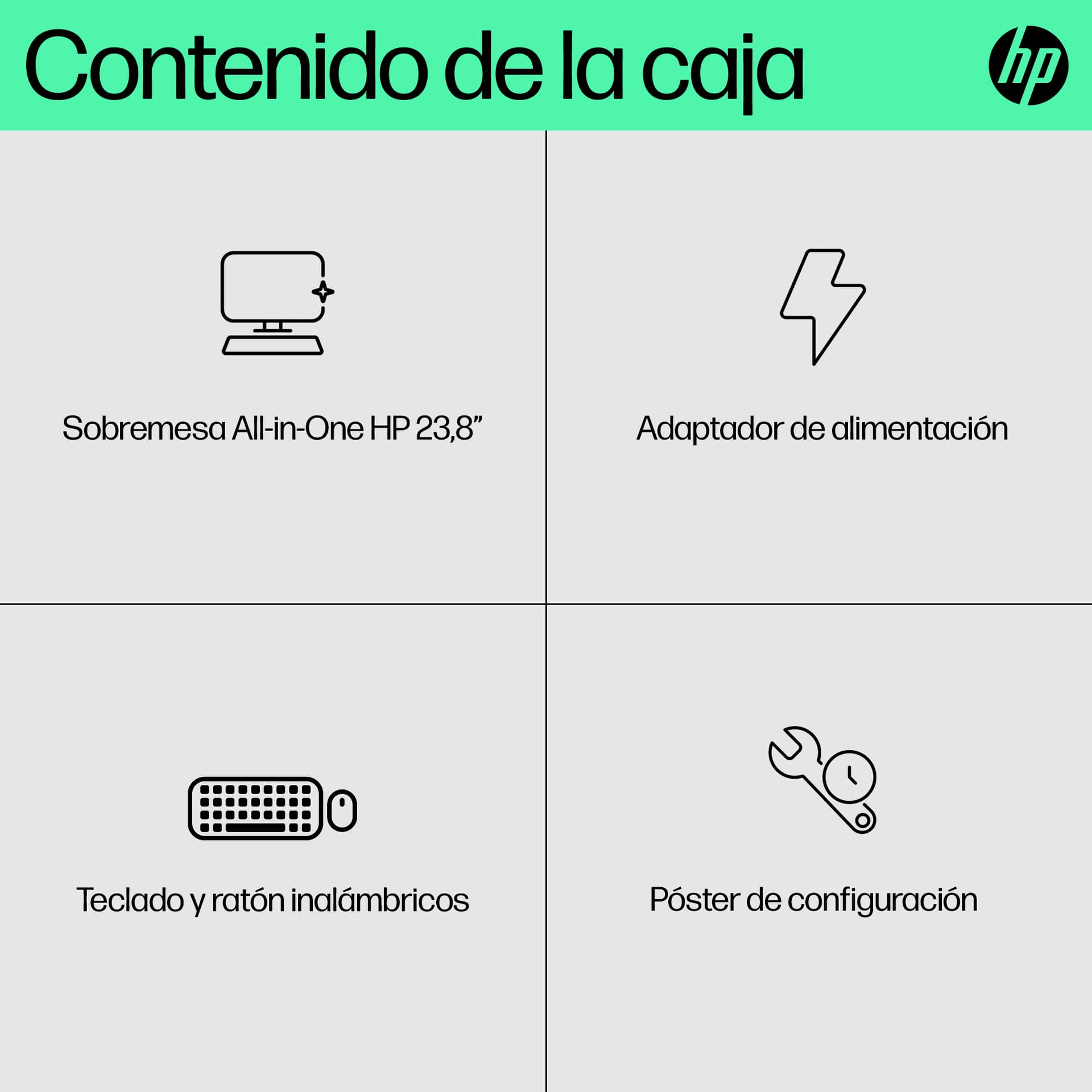 All in One - HP 24-cr0161ns 23,8" Full HD, AMD Ryzen™ 5 7520U, 16 GB RAM, 512 SSD, Gráficos Radeon™ 610M, Sin Sistema Operativo, Blanco - imagen 6