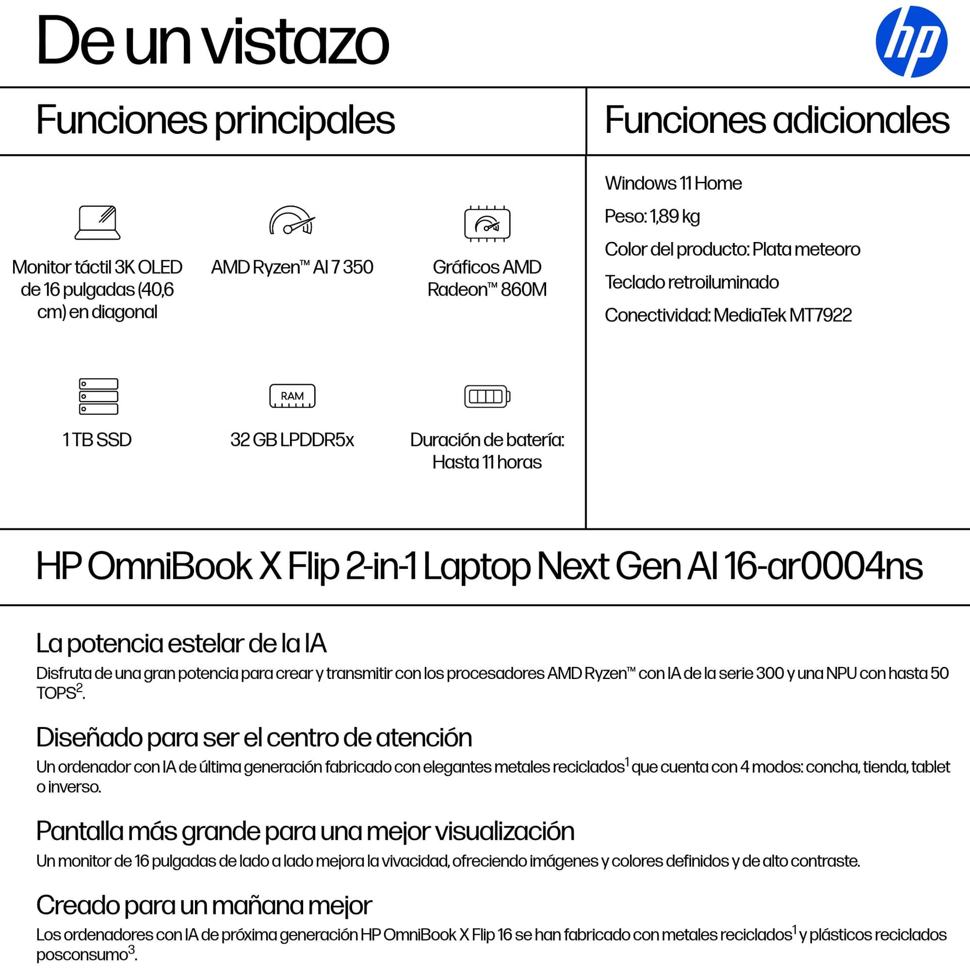 Portátil HP OmniBook X Flip 16-ar0004ns - imagen 6