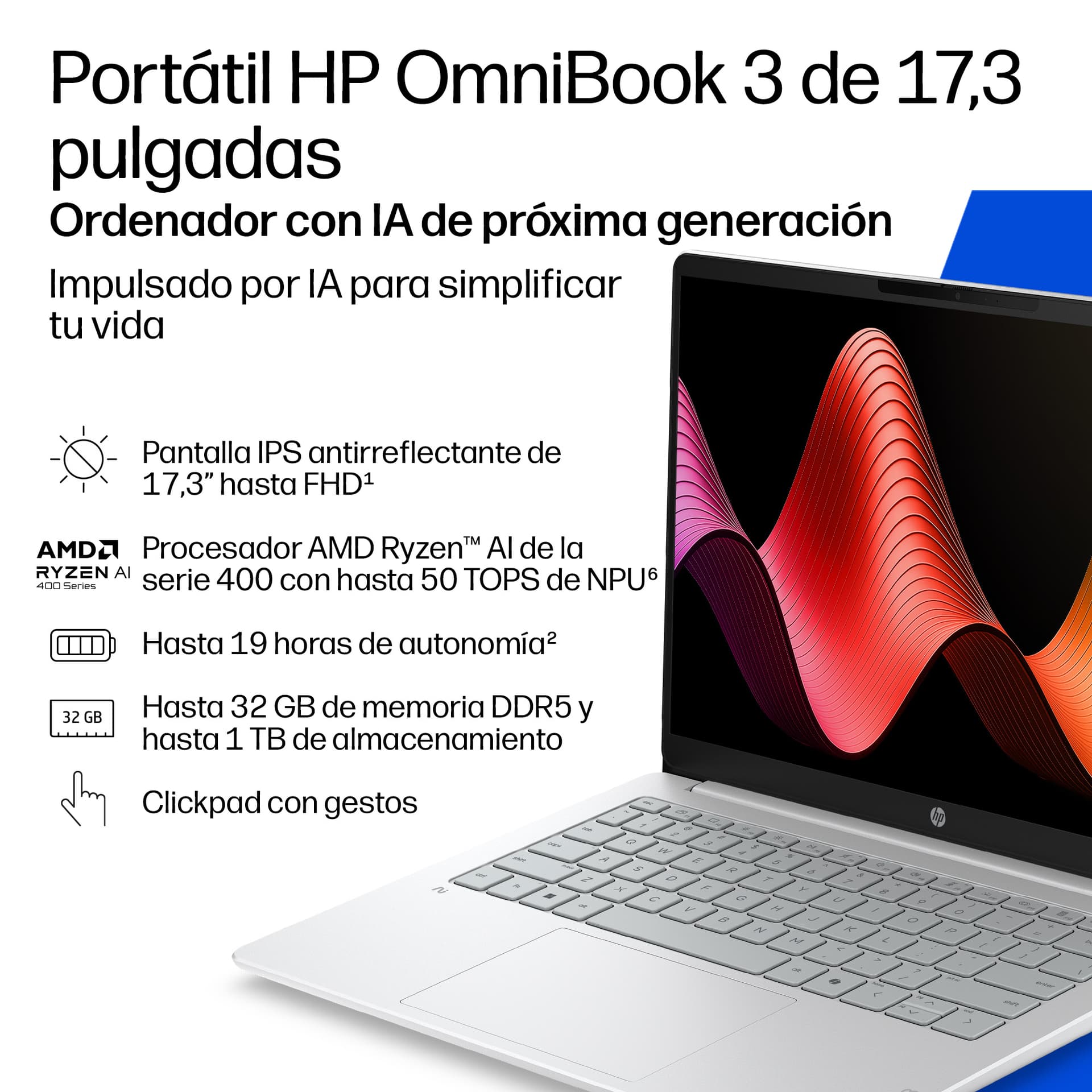 Portátil HP OmniBook 3 17-dm0000nsx - imagen 4