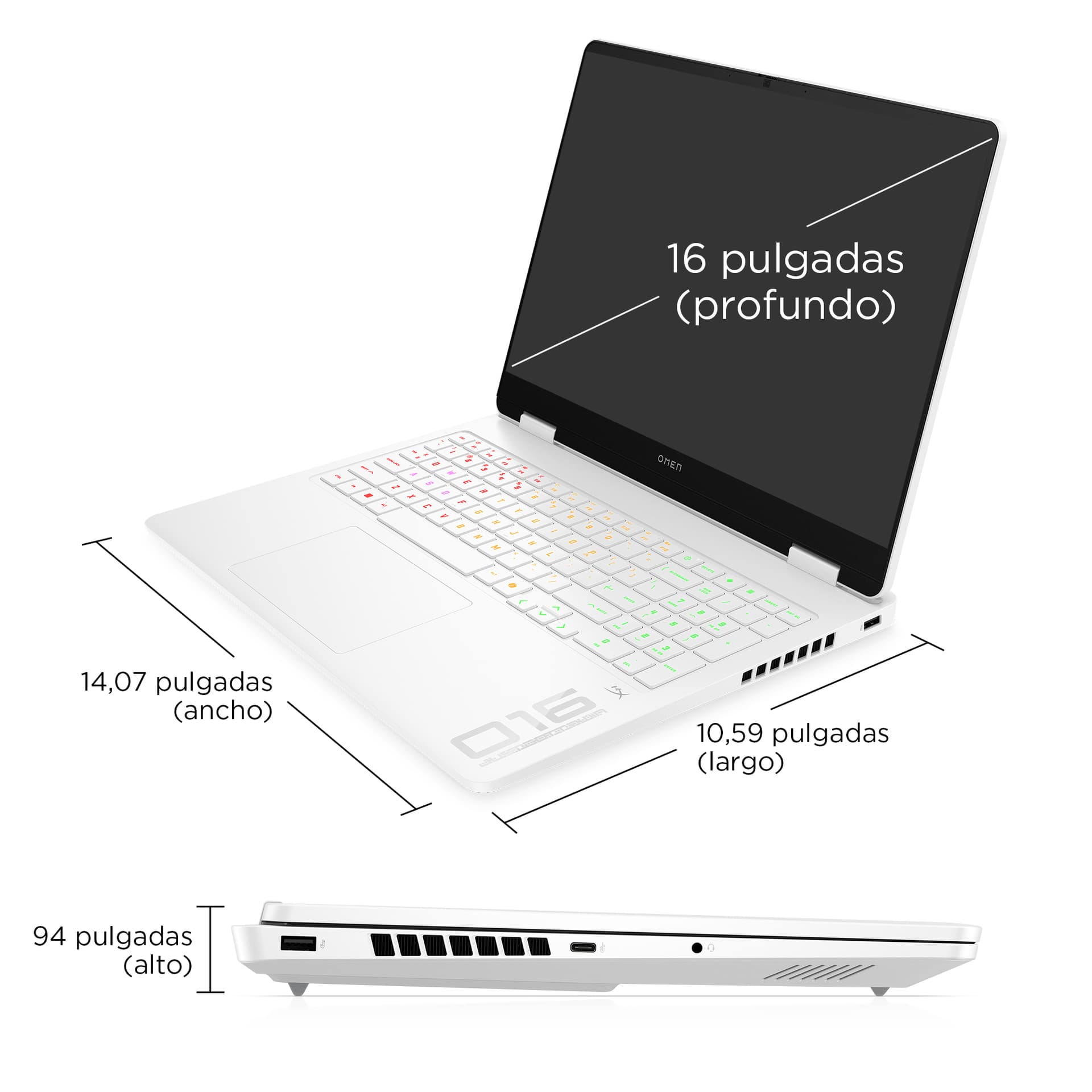 HP - Portátil Gaming HP OMEN 16-am0015ns, Intel Core Ultra 7-255H, 32GB, 1TB SSD, Nvidia GeForce RTX 5060 8GB, 16', Sin SO. - imagen 8