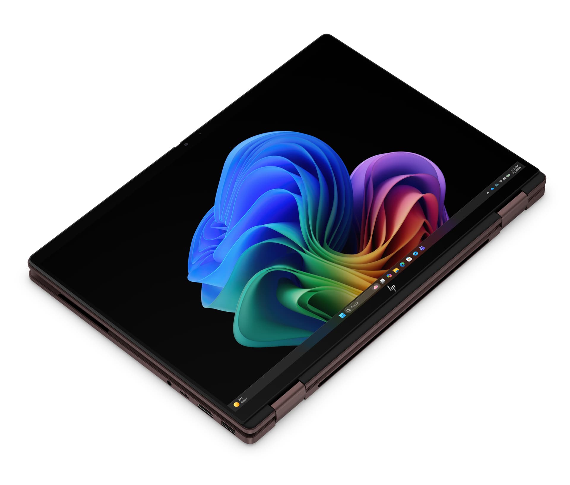 Convertible 2 en 1 - HP OmniBook X Flip 214-kc0002ns, Copilot+PC, 50 TOPS, 14" DCI 2K, AMD Ryzen™ AI 7-450, 32GB RAM, 1TB, Radeon™ 860M, W11H, Marrón - imagen 3