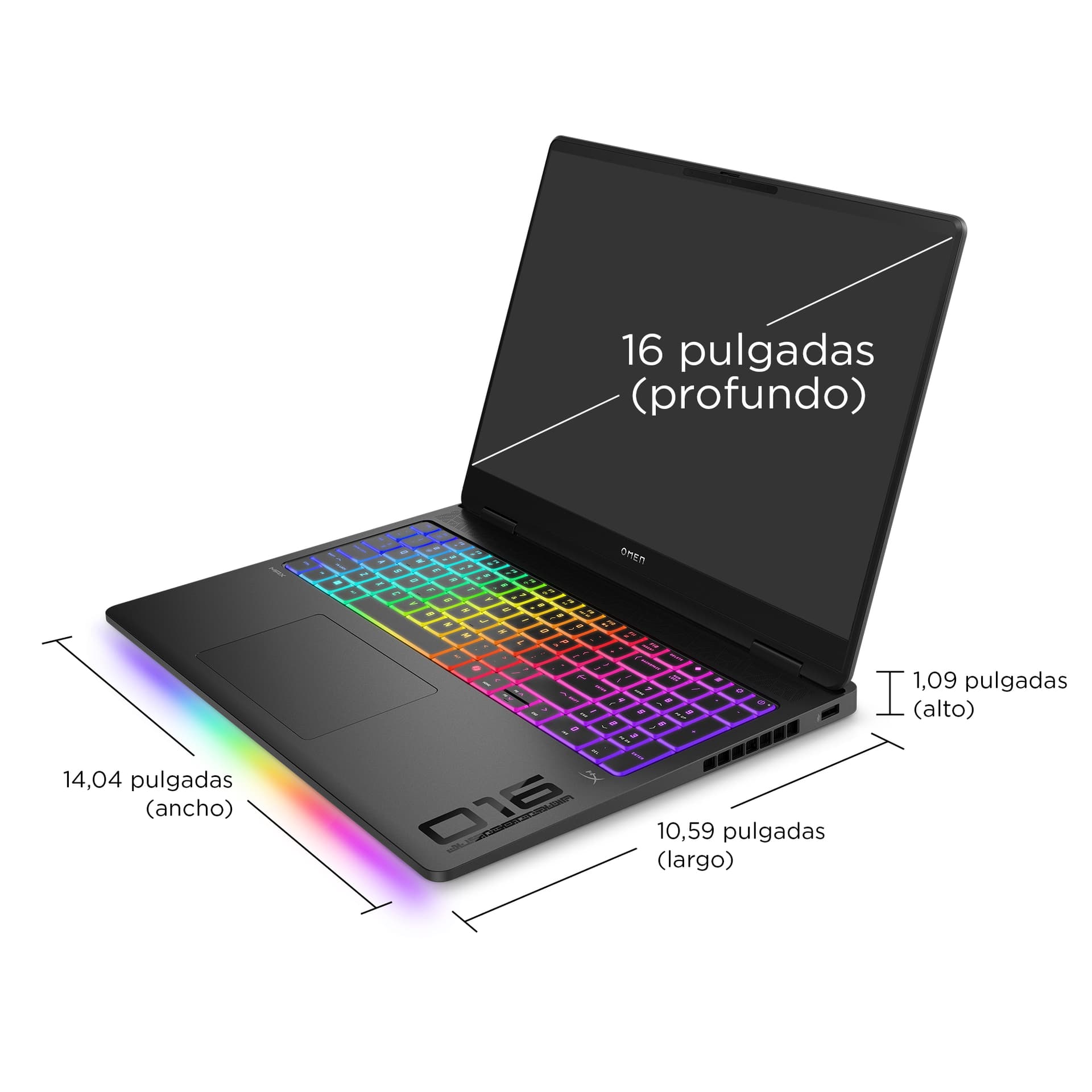 HP - Portátil Gaming OMEN MAX 16-ak0006ns, Copilot+PC, Ryzen AI 9-HX 375, 32GB, 1TB SSD, Nvidia GeForce RTX 5070Ti 12GB, 16', W11. - imagen 8