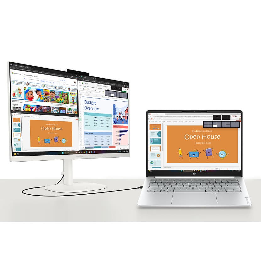 All in one - HP OmniStudio Desktop 27-cu0005ns PC, 27" Full-HD, Intel® Core™ i5-1334U, 16GB RAM, 512 GB SSD, Windows 11 Home, Blanco algodón - imagen 6