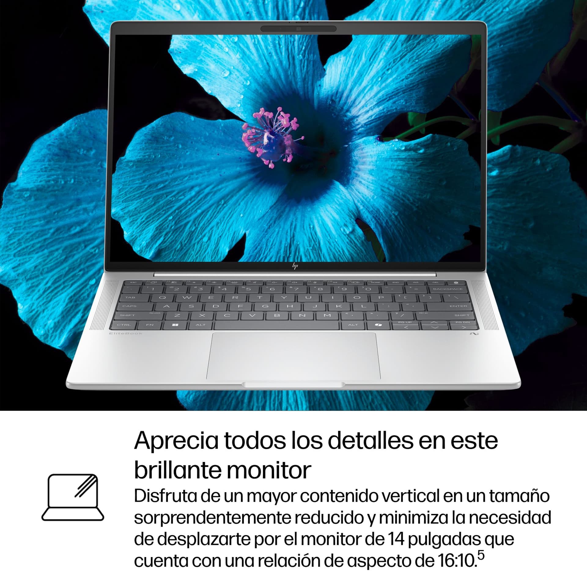 Portátil - HP Elitebook X G1i AI Profesional, 14 " WUXGA, Intel® Core™ Ultra 5 226V, 16GB RAM, 512GB SSD, Arc™ GPU, Windows 11 Pro - imagen 10