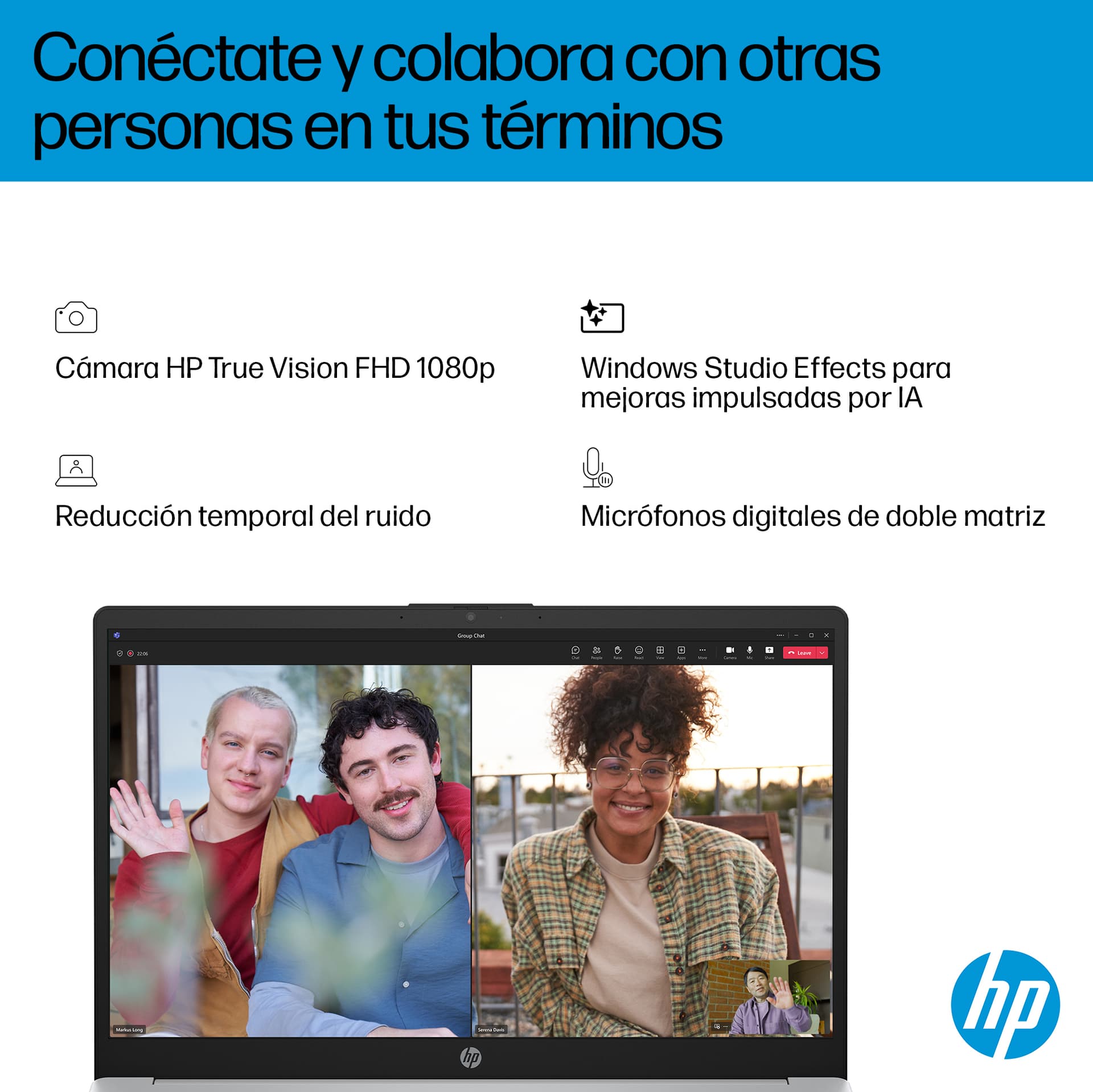HP - Portátil HP OmniBook 3 15-fn0002ns, Copilot+PC, Ryzen IA 7-350, 16GB, 1TB SSD, 15,6', W11. - imagen 9