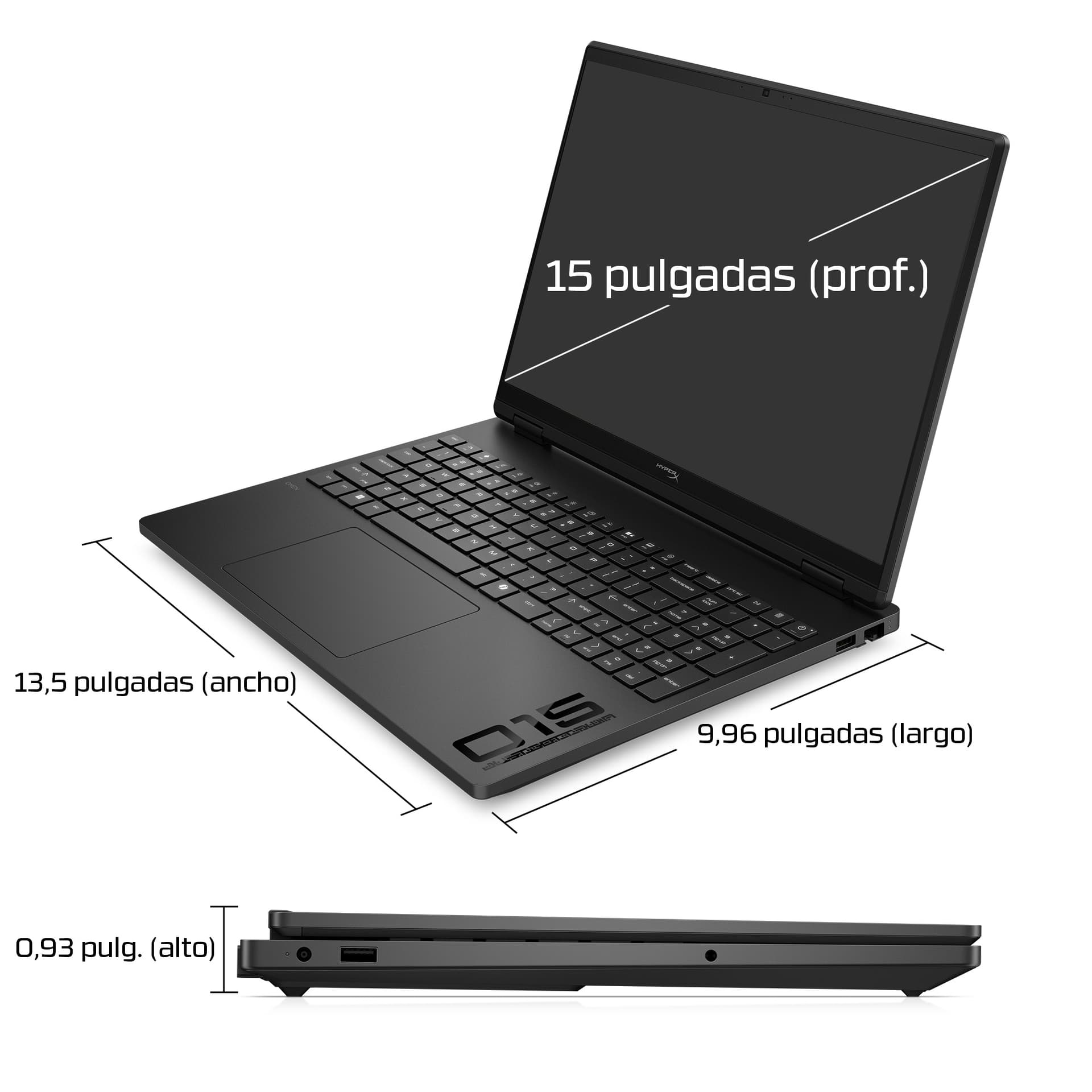 HP - Portátil Gaming HyperX OMEN 15-gb0002ns, Ryzen 7-260, 24GB, 1TB SSD, Nvidia GeForce RTX 5060 8GB, 15,3', W11, Sin cargador. - imagen 7