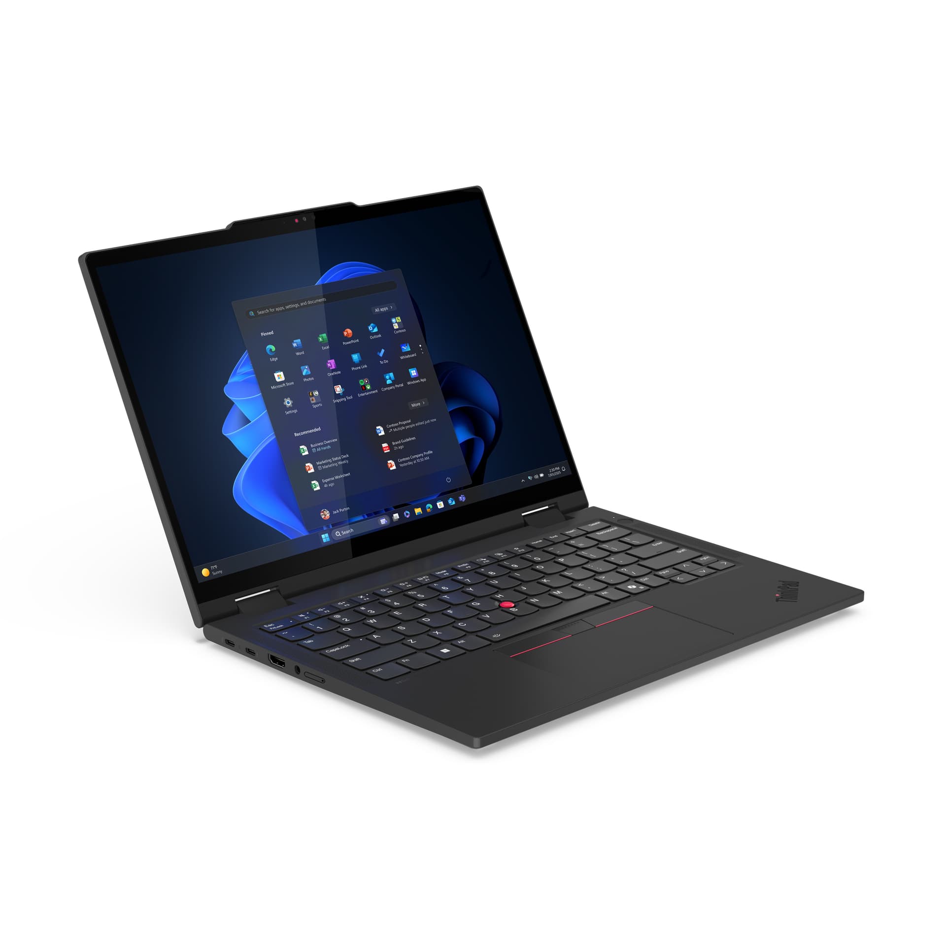 Convertible 2 en 1 - Lenovo ThinkPad T14s 2in1 Gen Profesional, 14" WUXGA, Intel® Core™ Ultra 5 225U, 16GB RAM, 512GB, UHD Graphics,W11Pro,Inc lápiz - imagen 7