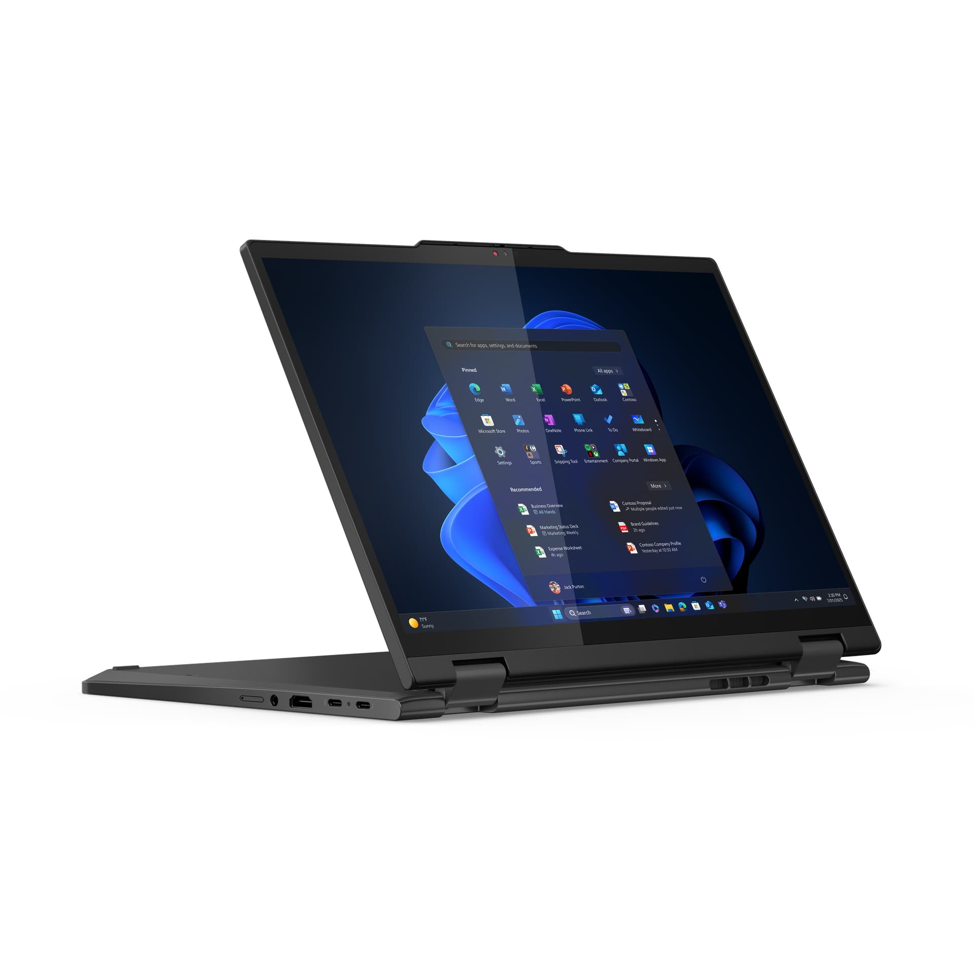 Convertible 2 en 1 - Lenovo ThinkPad T14s 2in1 Gen Profesional, 14" WUXGA, Intel® Core™ Ultra 5 225U, 16GB RAM, 512GB, UHD Graphics,W11Pro,Inc lápiz - imagen 3