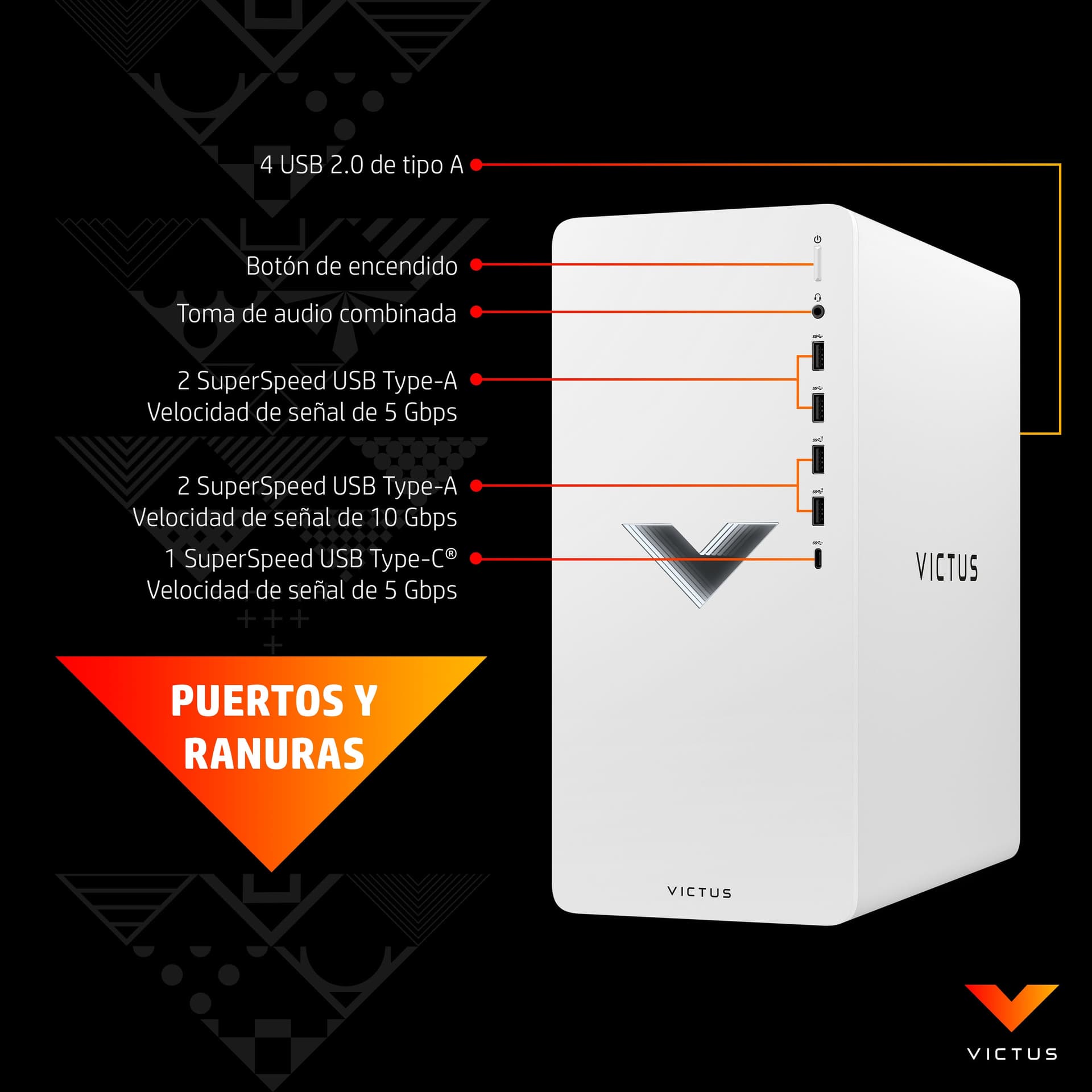 PC gaming - HP Victus 15L TG02-0009ns , AMD Ryzen™ 5 5600G, 16GB RAM, 512GB SSD, RTX™ 3050, W11 H, Plata - imagen 15