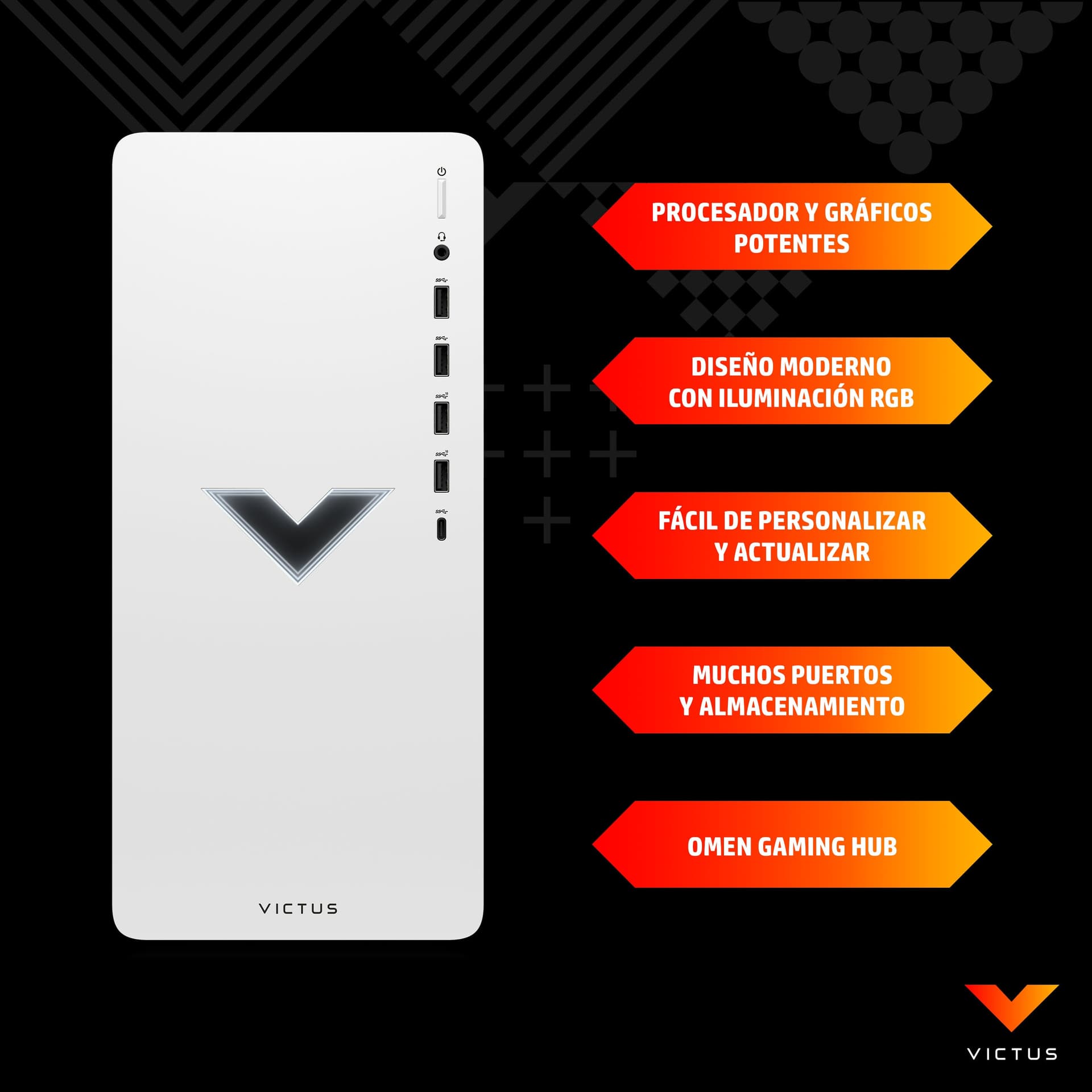 PC gaming - HP Victus 15L TG02-0009ns , AMD Ryzen™ 5 5600G, 16GB RAM, 512GB SSD, RTX™ 3050, W11 H, Plata - imagen 10