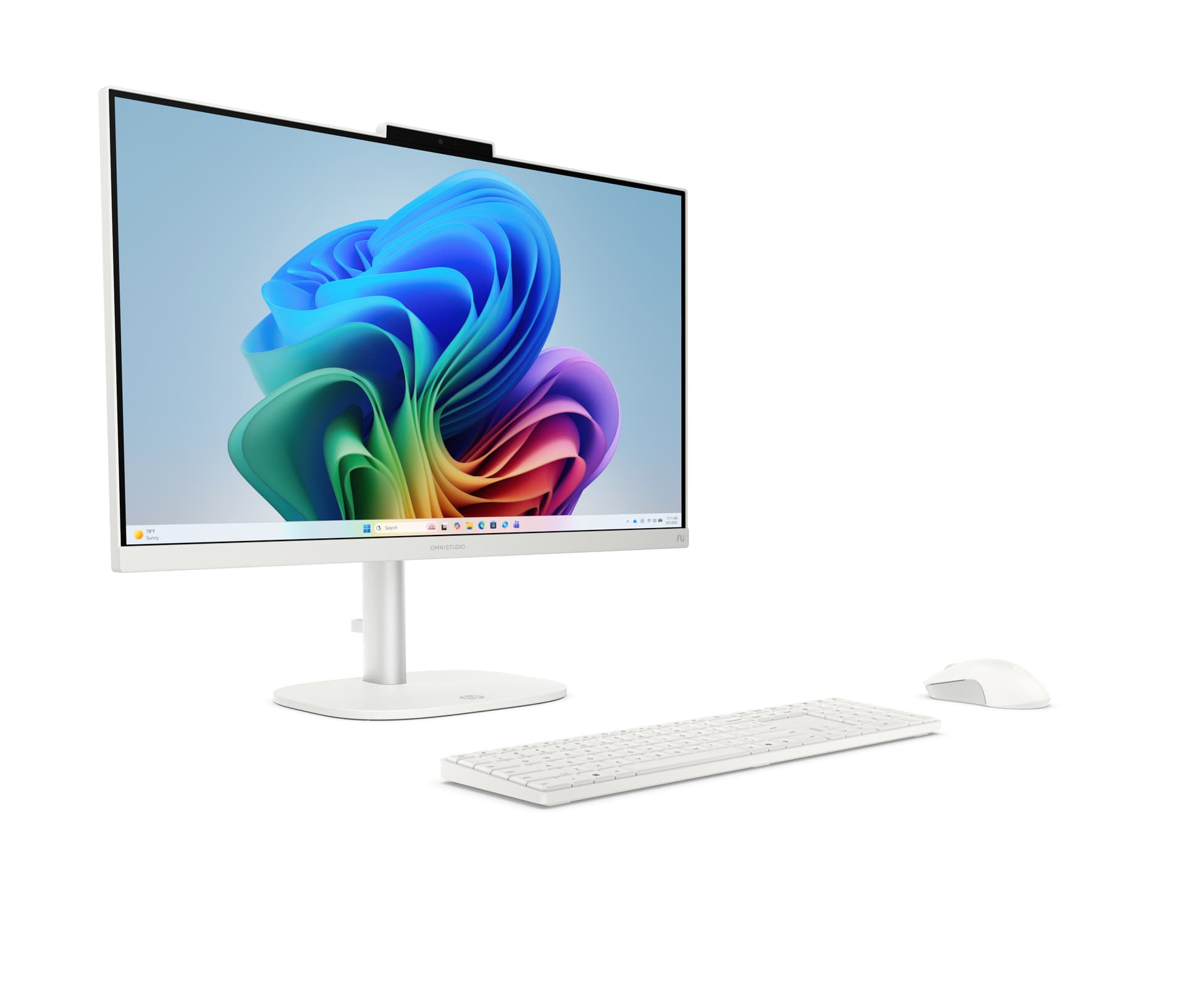 All in one - HP OmniStudio Next Gen AI 24-cy0000ns Copilot+ PC, 23.8" Full-HD, Intel® Core™ Ultra 5 325 47 TOPS, 16GB RAM, 512GB SSD, W11 Home, Blanco - imagen 3