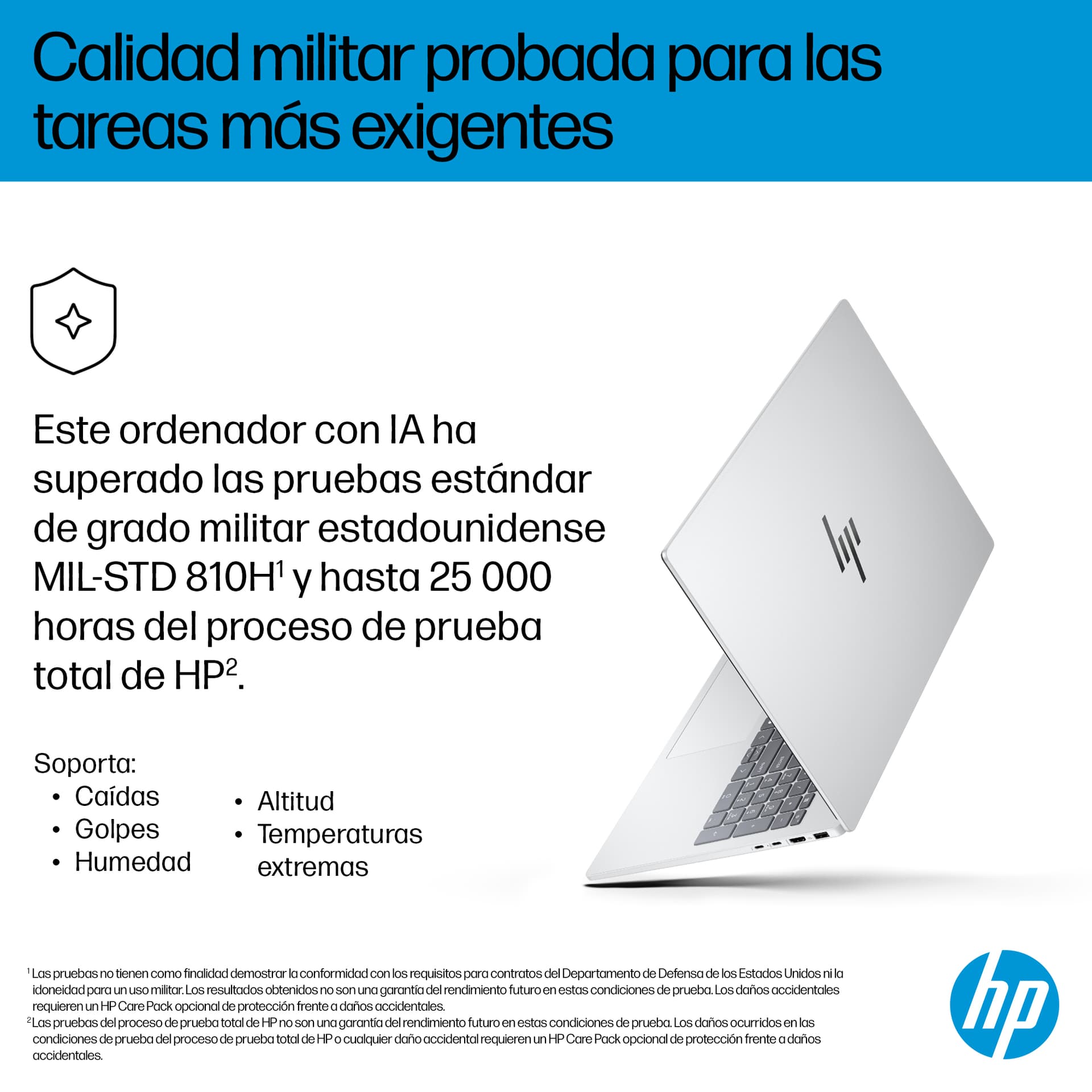 Portátil - HP OmniBook 7 AI 16-ay0002ns, 16" 2K, Intel® Core™ Ultra 255H, 32GB RAM, 1TB SSD, GeForce RTX 4050, Windows 11 Home PC, Plateado - imagen 10
