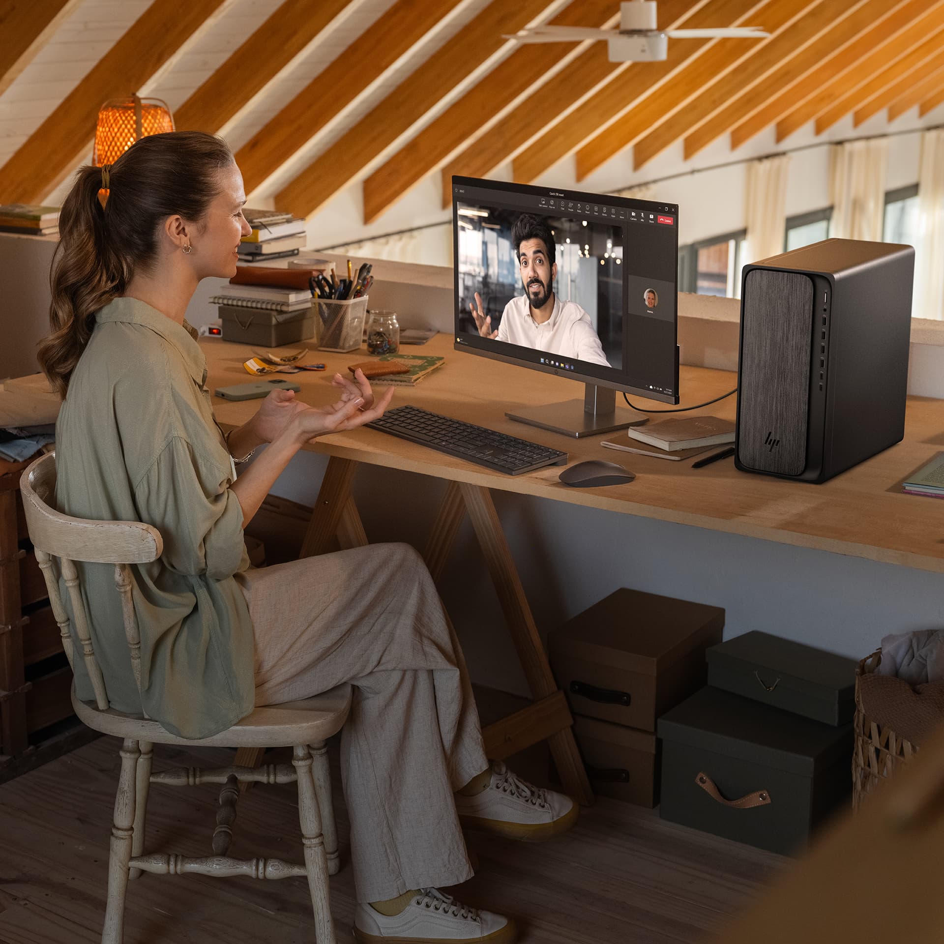 HP - Sobremesa HP OmniDesk M02-0002ns, AMD Ryzen 5850G, 16GB, 1 TB SSD, W11. - imagen 10
