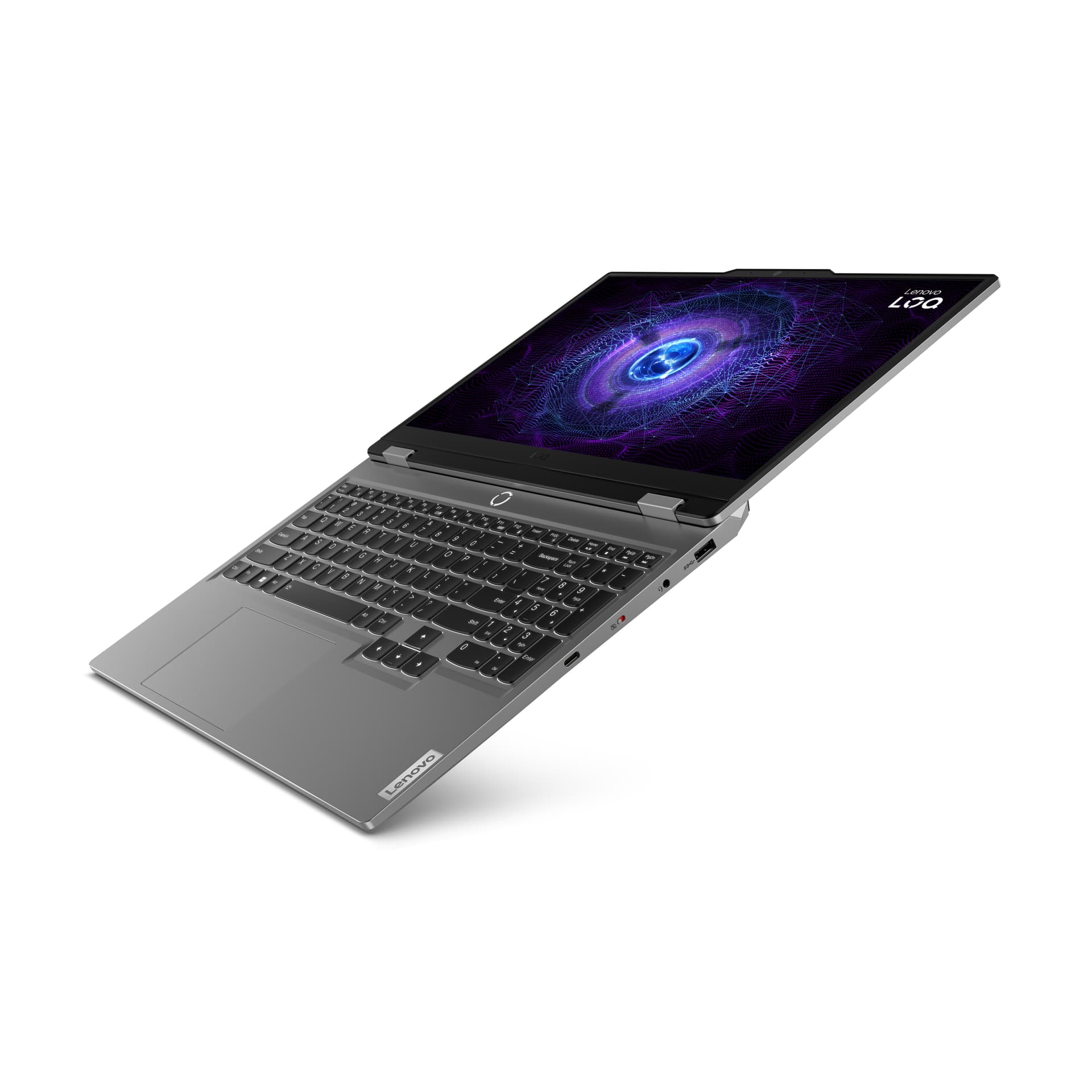Portátil gaming - Lenovo LOQ 15IAX9, 15.6" Full-HD, Intel® Core™ i5-12450HX, 24GB RAM, 512GB SSD, GeForce RTX™ 4050, Sin sistema operativo, Gris - imagen 6
