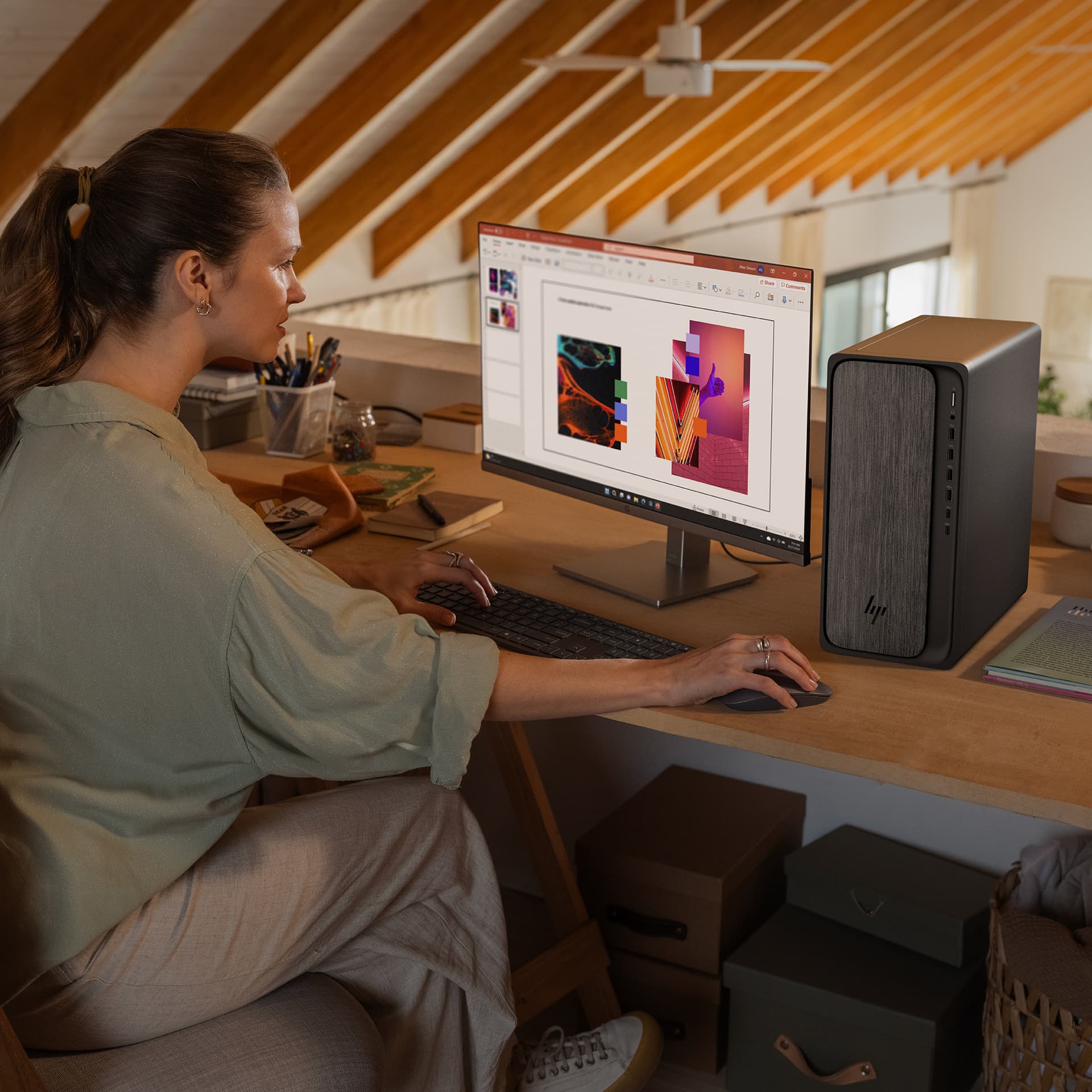 HP - Sobremesa HP OmniDesk M02-0002ns, AMD Ryzen 5850G, 16GB, 1 TB SSD, W11. - imagen 9