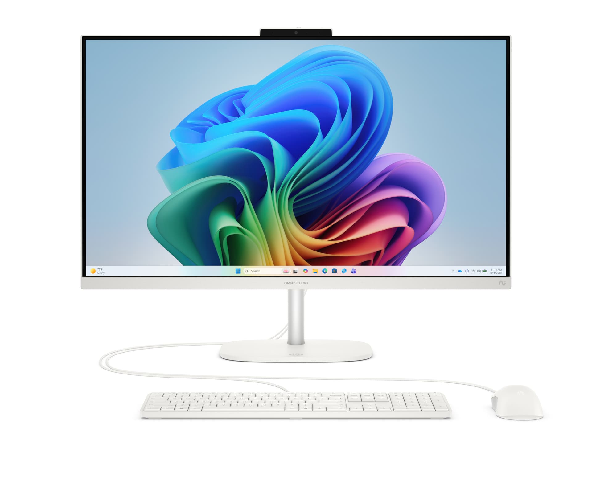 All in one - HP OmniStudio Next Gen AI 27-cw0006ns Copilot+ PC, 27" FullHD, AMD Ryzen™ 5 430 50 TOPS, 32GB RAM, 1TB SSD, W11 Home, Blanco algodón - imagen 2