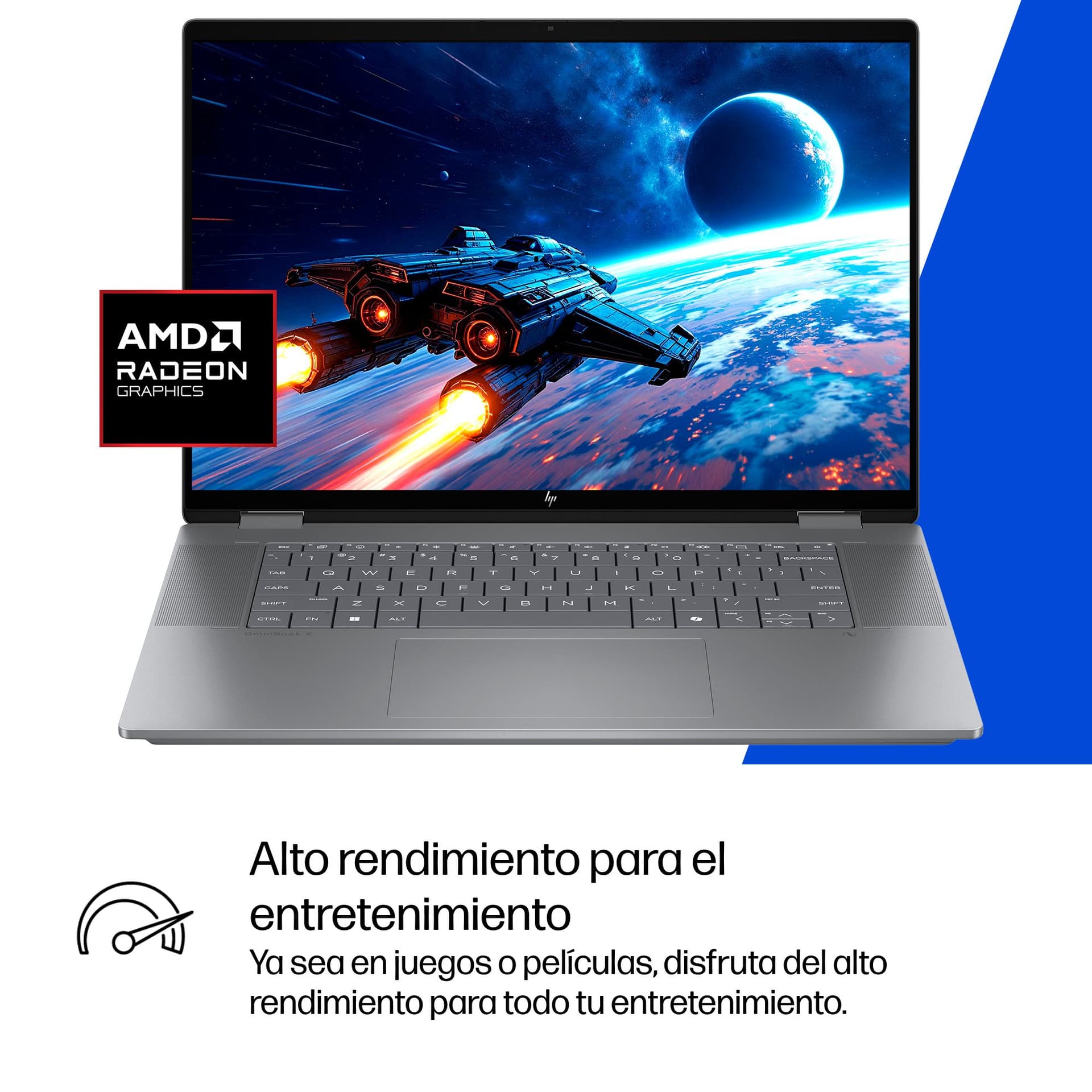 HP - Convertible 2 en 1 HP OmniBook X Flip 16-ar0001ns, Copilot+PC, Ryzen IA 7-350, 16GB, 1TB SSD, 16' OLED, W11. - imagen 20