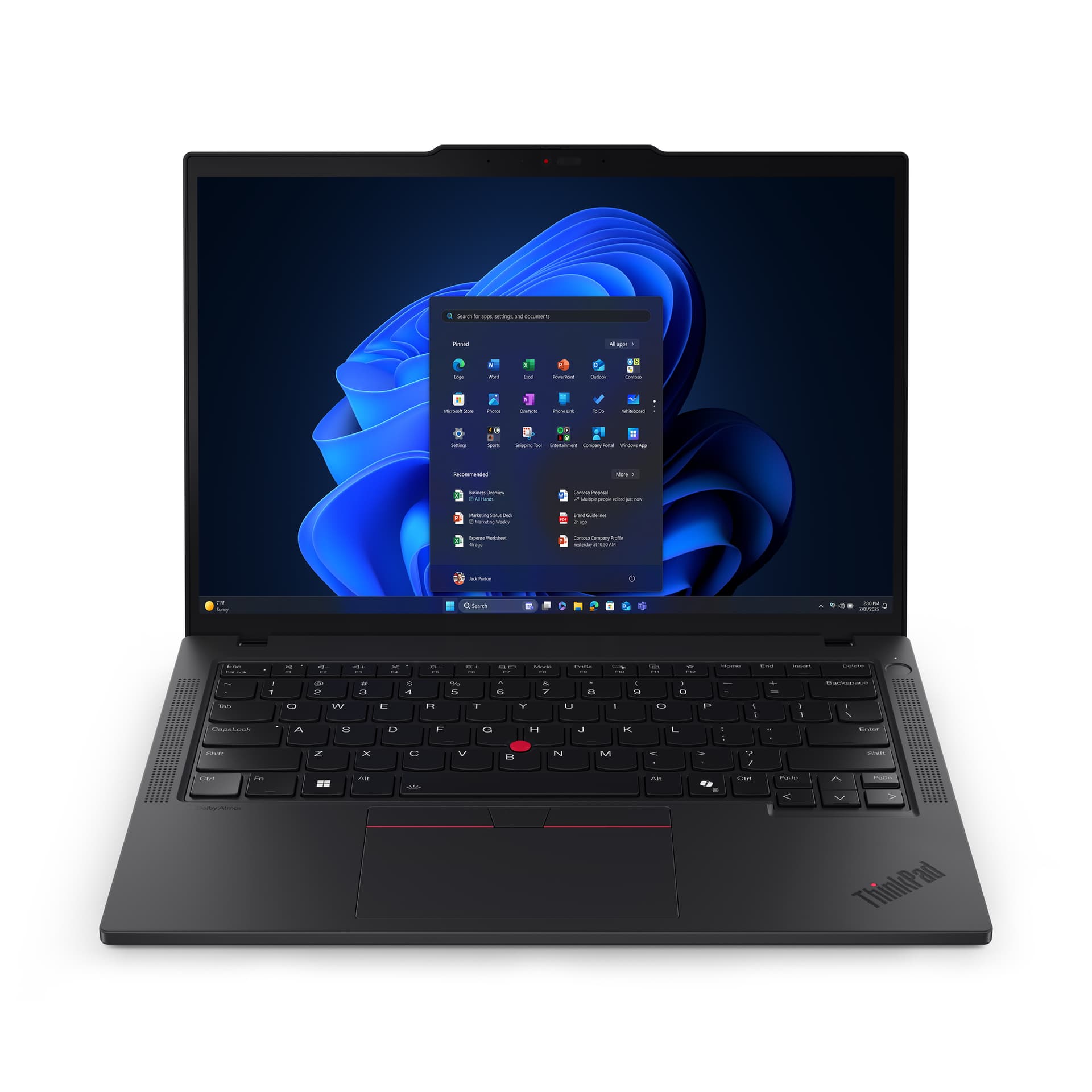 Portátil - Lenovo ThinkPad T14 Gen 6 Profesional, 14" WUXGA, Intel® Core™ Ultra 7 255U, 16GB RAM, 512GB SSD, HD Graphics, Windows 11 Pro, Negro - imagen 2