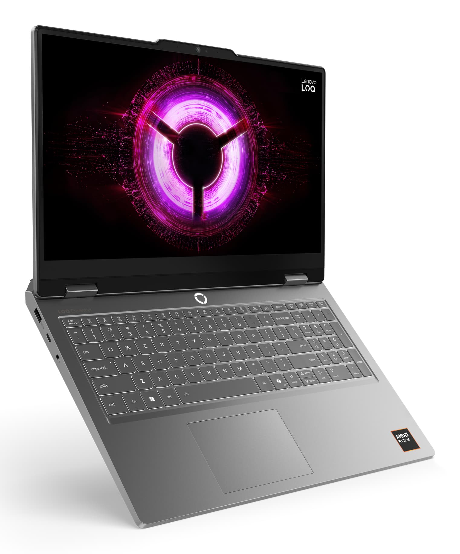 Portátil gaming - Lenovo LOQ Essential 15ARP11, 15.6" Full-HD, AMD Ryzen™ 7 170, 16GB RAM, 512GB SSD, GeForce RTX™ 5050, Sin sistema operativo, Gris - imagen 6