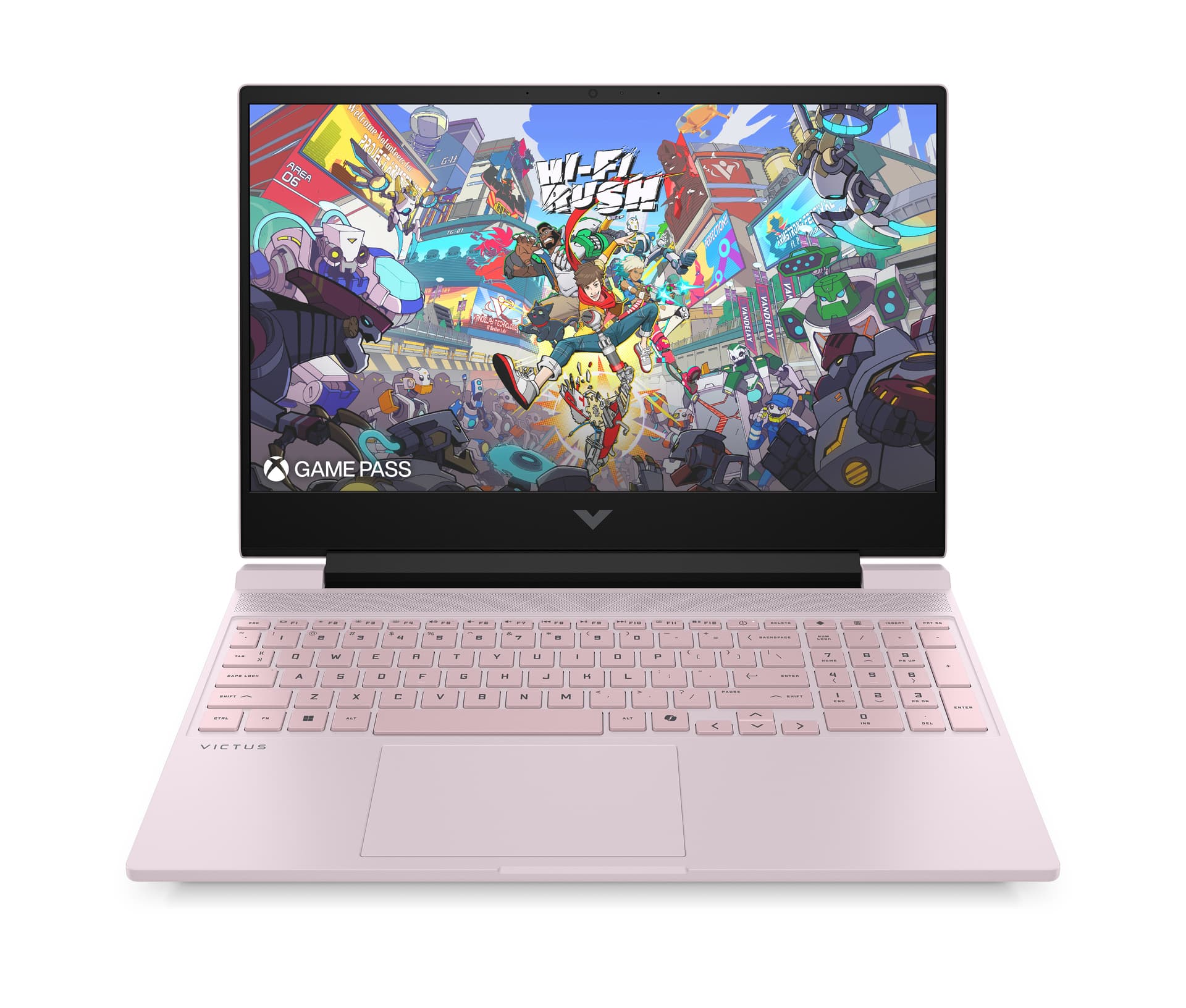 Portátil gaming - HP Victus 15-FA2023NS, 15.6", Intel® Core™ 5 210H, 16 GB RAM, 512 SSD, GeForce RTX™ 5050, Sin sistema operativo, Rosa pálido - imagen 2