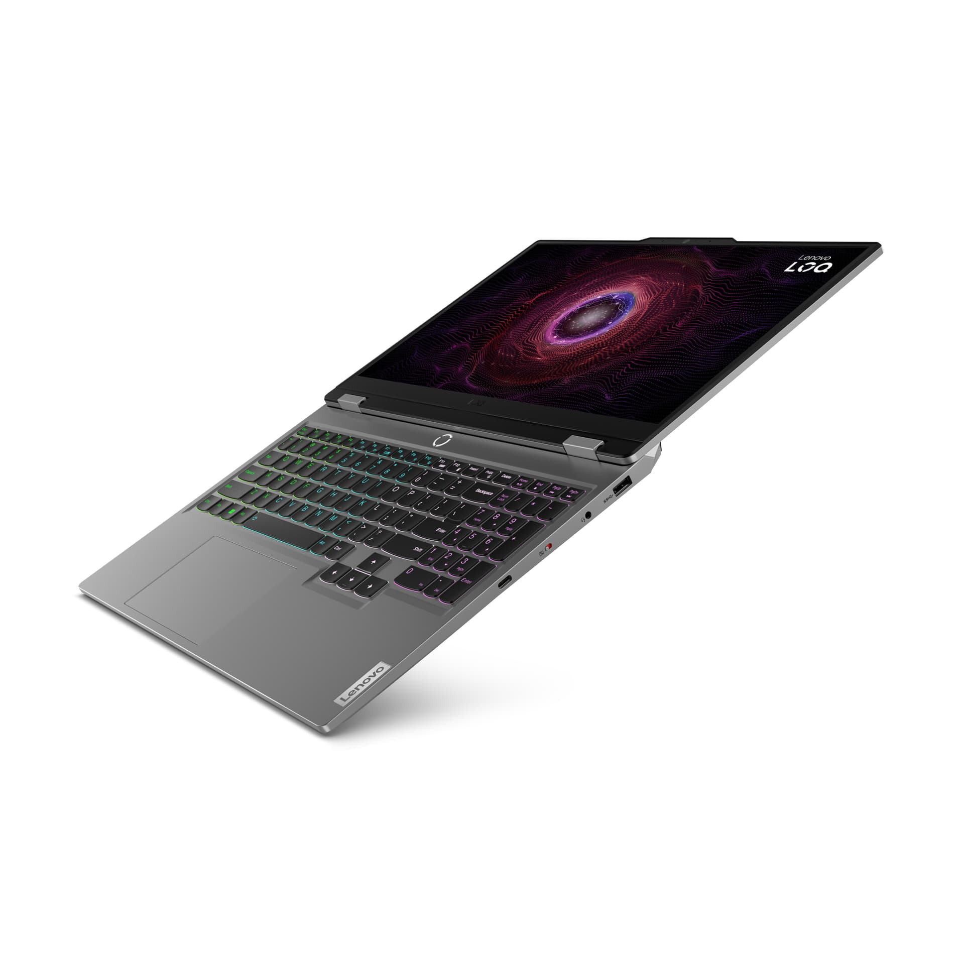 Portátil gaming - Lenovo LOQ 15AHP9, 15.6" Full-HD, AMD Ryzen™ 7 7445HS, 16GB RAM, 512GB SSD, GeForce RTX™ 3050, Sin sistema operativo, Negro - imagen 6