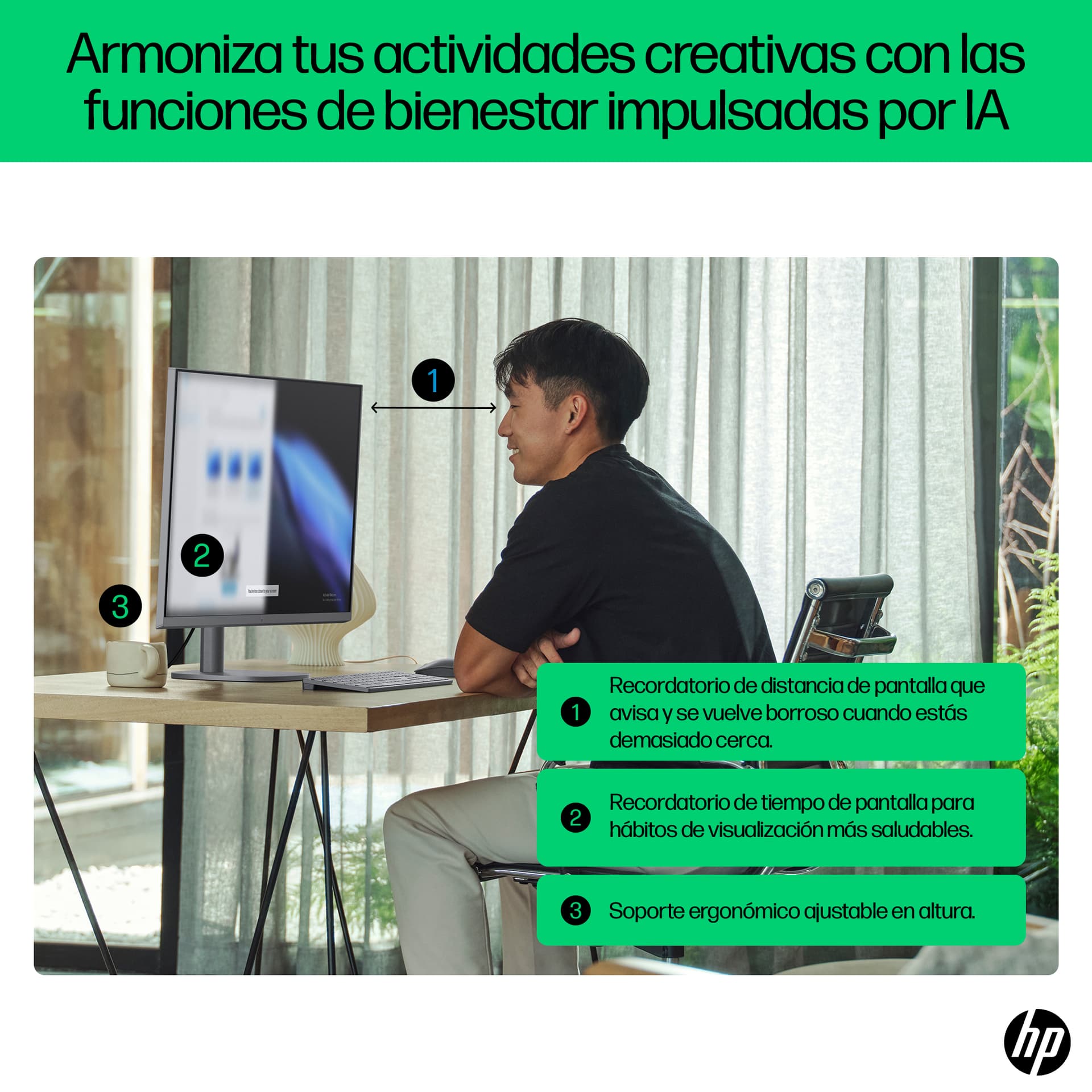 HP - All-in-One HP OmniStudio X 32-c0006ns, Intel Core Ultra 5-125H, 32GB, 1TB SSD, 31,5', W11. - imagen 10