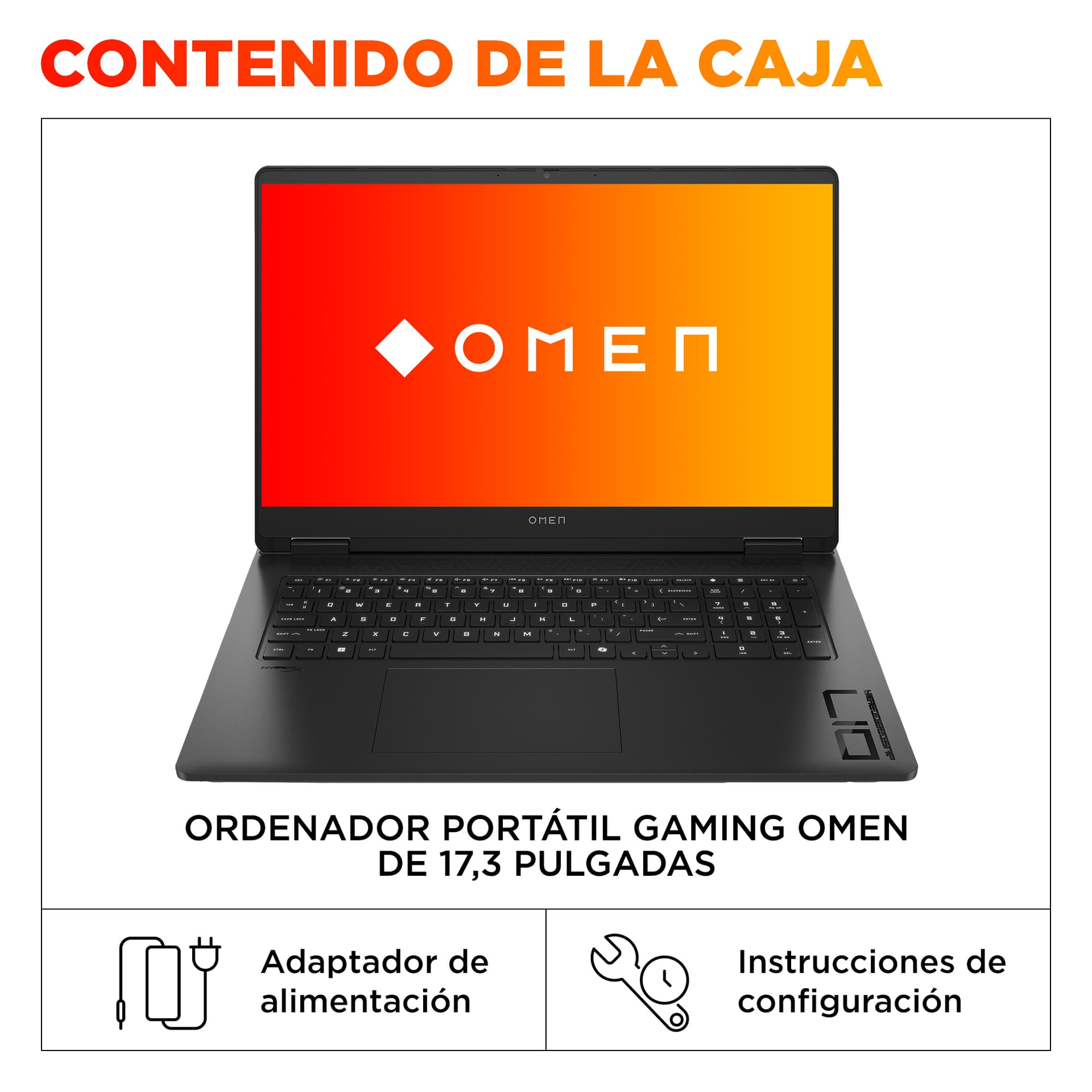HP - Portátil Gaming HP OMEN 17-db1005ns, Copilot+PC, Ryzen AI 7-350, 32GB, 1TB SSD, Nvidia GeForce RTX 5060 8GB, 17,3', W11. - imagen 7