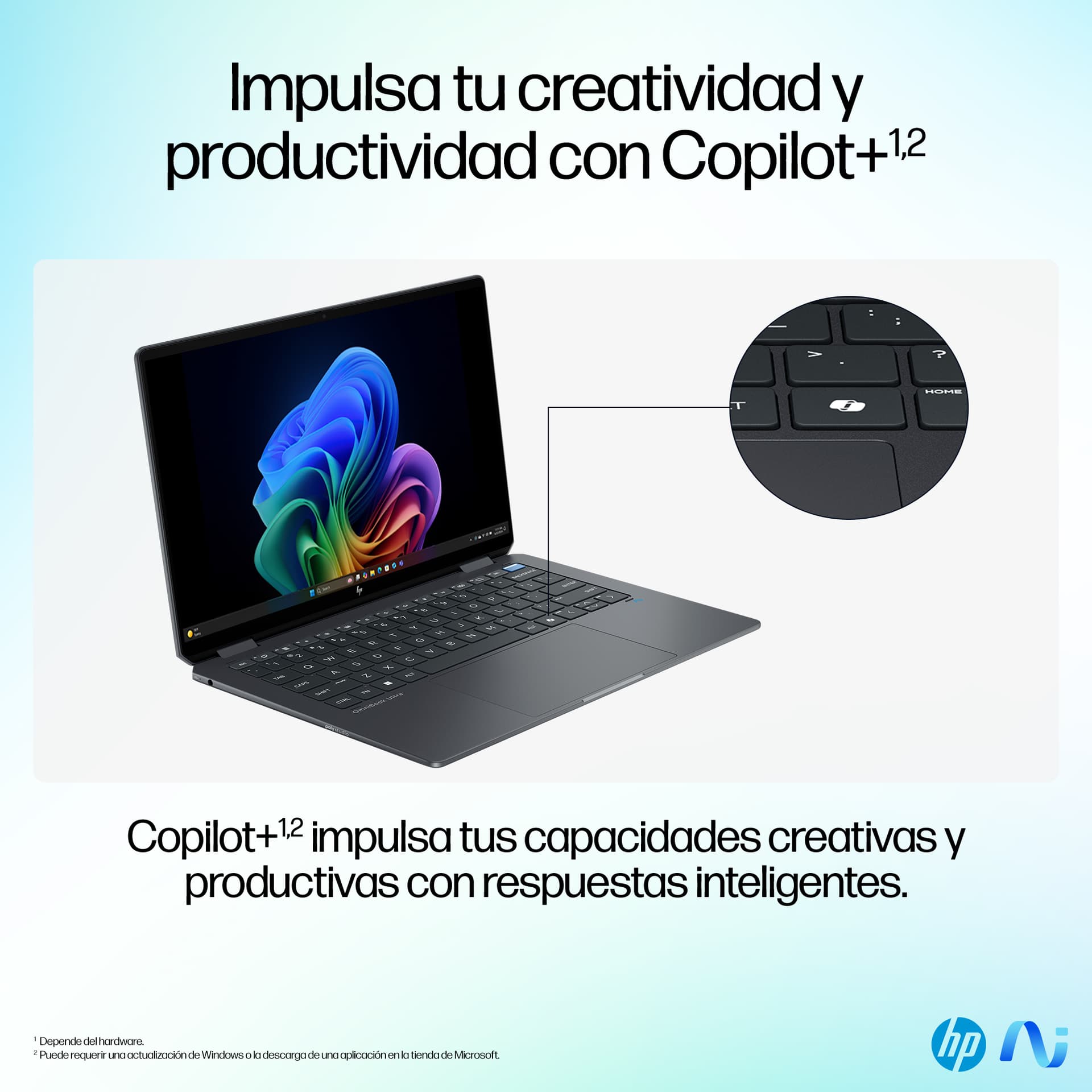 HP - Convertible 2 en 1 HP OmniBook Ultra Flip 14-fh0000ns, Copilot+PC, Intel Core Ultra 7-258V (Series 2), 32GB, 1TB SSD, 14' , W11. - imagen 15