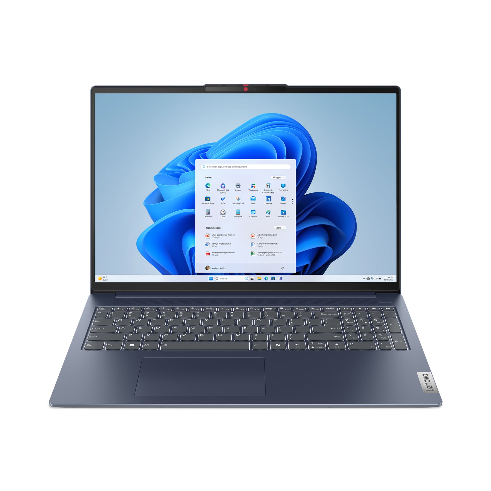 Portátil - Lenovo IdeaPad Slim 5 16IMH9, 16" WUXGA, Intel® Core™ Ultra 5-125H, 32GB RAM, 1TB SSD, Arc™ GPU, Windows 11 Home, Azul - imagen 2