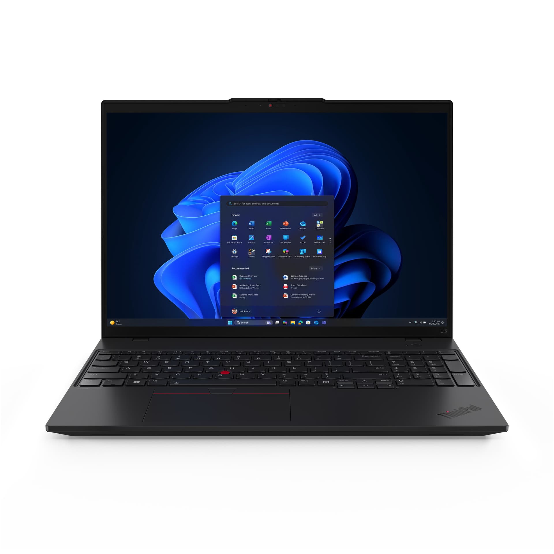 Portátil - Lenovo ThinkPad L16 Gen 2 Profesional, 16" WUXGA, Intel® Core™ Ultra 5 225U, 16GB RAM, 512GB SSD, UHD Graphics, Windows 11 Pro - imagen 3