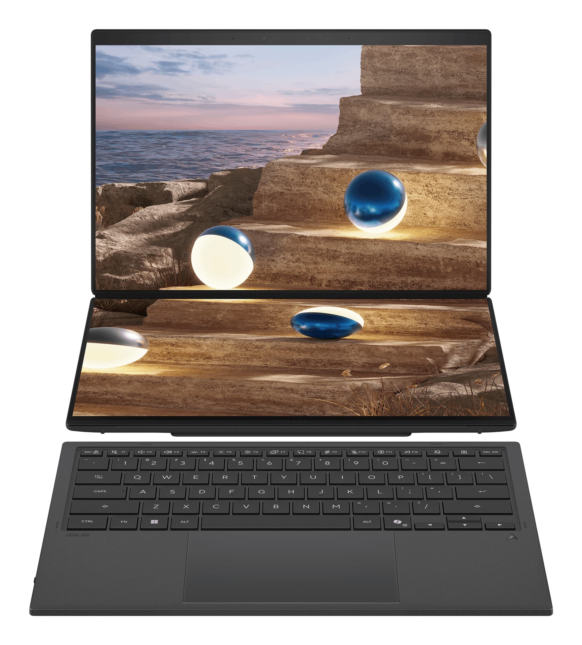 Asus - Portátil ASUS Zenbook Duo OLED UX8407AA-SN066W, Copilot+ PC, Intel Core Ultra 9 386H, 32GB, 1TB SSD, 14", W11. - imagen 2