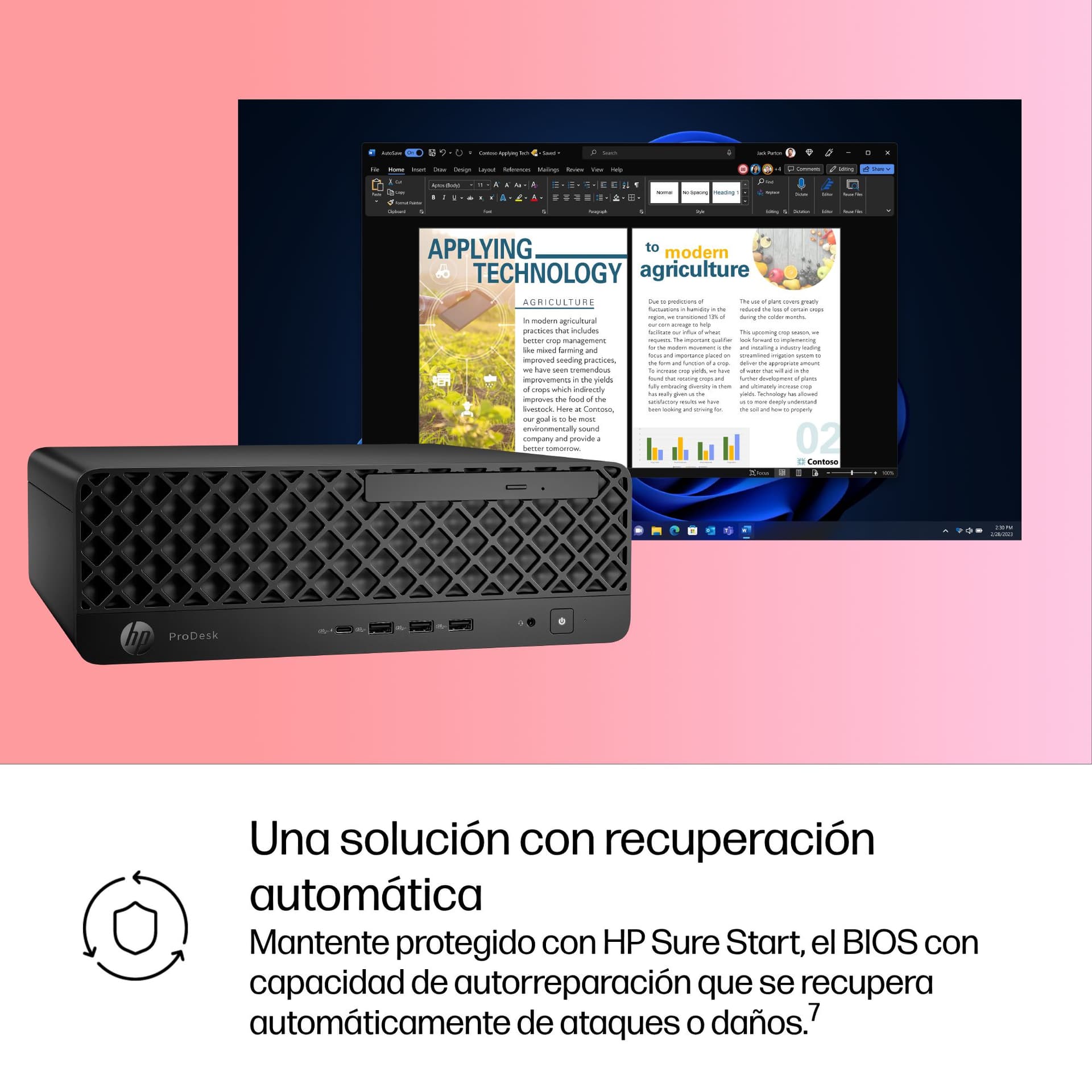 PC sobremesa - HP ProDesk 4 SFF G1i Profesional, Intel® Core™ Ultra 5 235, 16 GB RAM, 512 SSD, HD Graphics, Windows 11 Pro, Negro Jack - imagen 13