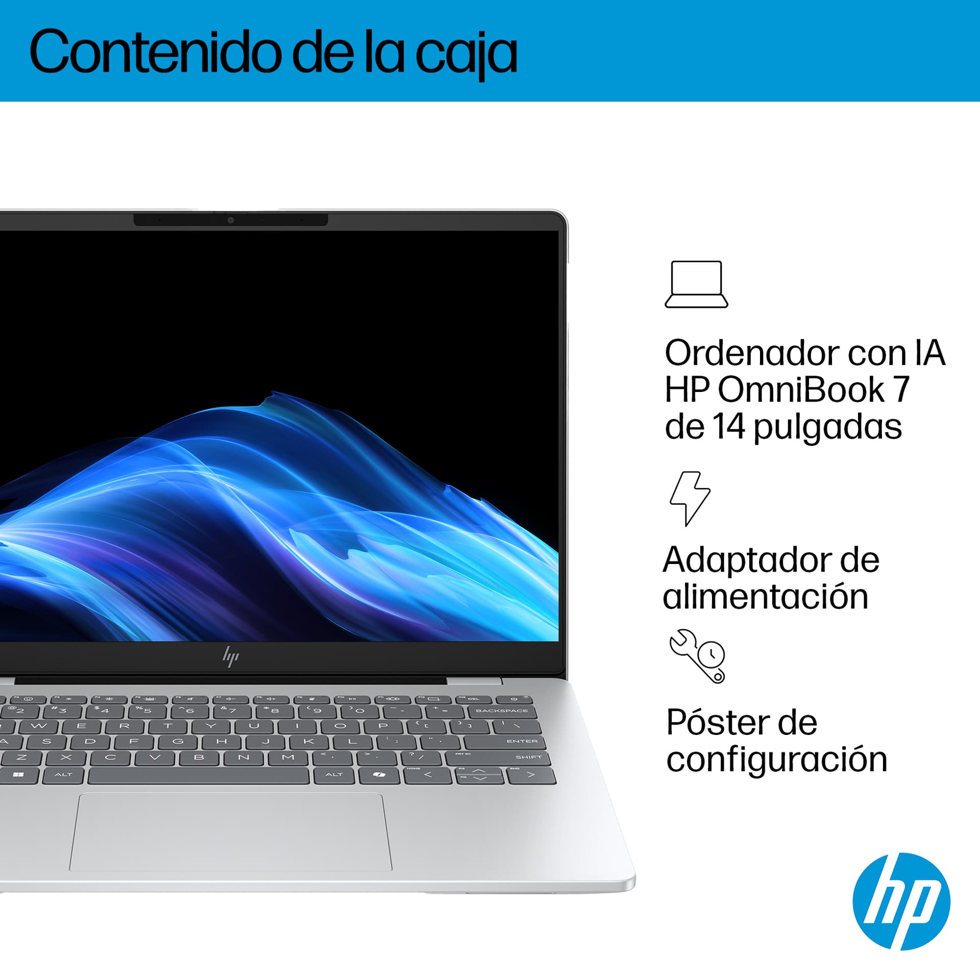 HP - Portátil HP OmniBook 7 14-fr0001ns, Intel Core Ultra 5 EVO-225U, 16GB, 1TB SSD, 14' OLED, W11. - imagen 6