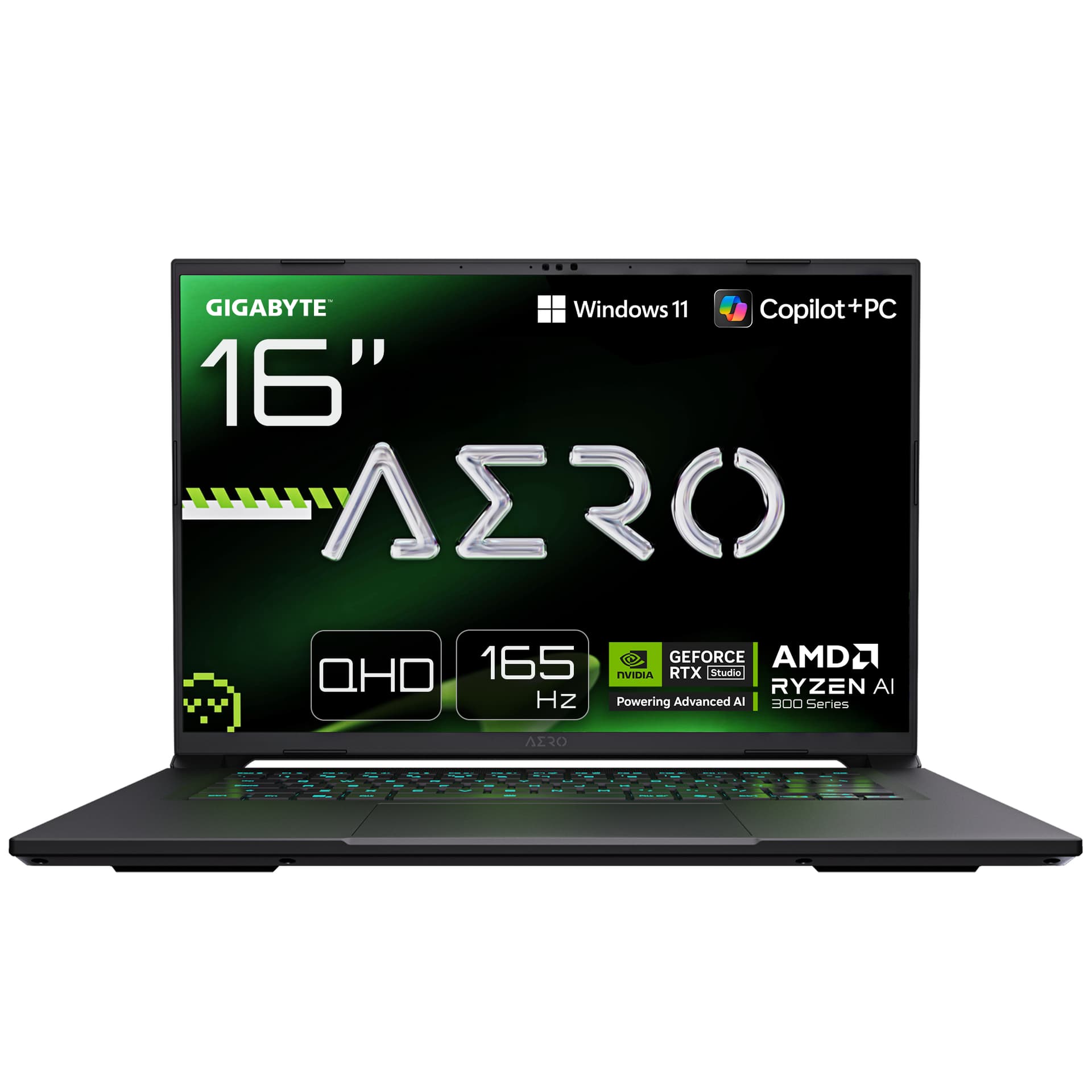 Portátil gaming - Gigabyte AERO X16 2WHA3ESC65AH Copilot+ PC, 16" WQXGA, AMD Ryzen AI 9 HX 370, 32GB RAM, 2TB SSD, GeForce RTX™ 5070, Windows 11 - imagen 2