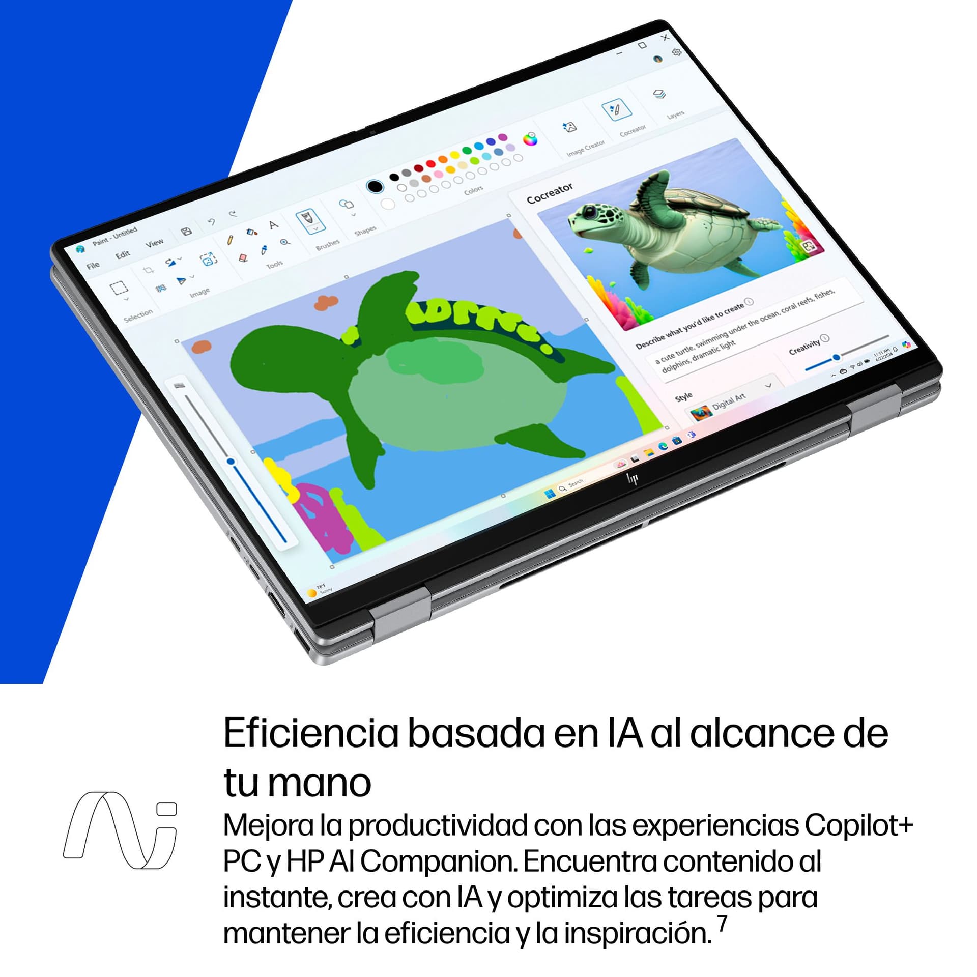 HP - Convertible 2 en 1 HP OmniBook X Flip 16-ar0001ns, Copilot+PC, Ryzen IA 7-350, 16GB, 1TB SSD, 16' OLED, W11. - imagen 21