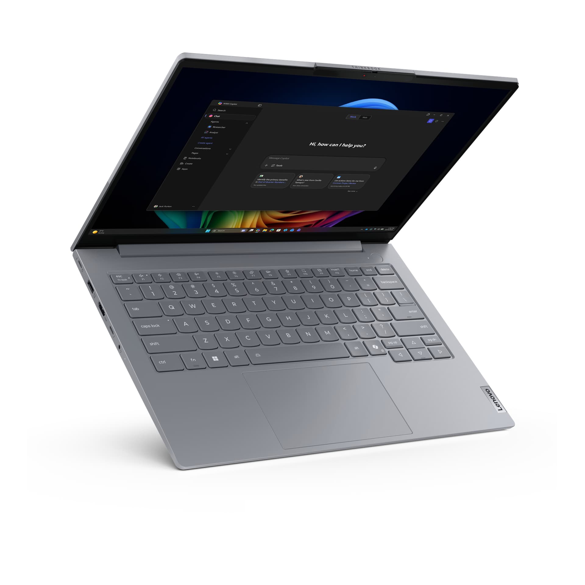 Portátil - Lenovo ThinkBook 14 G9 IPL Profesional Copilot+ PC, 14" WUXGA, Intel® Core™ Ultra 5 325, 47 TOPS, 32GB RAM, 512GB SSD, HD Graphics, W11Pro - imagen 14