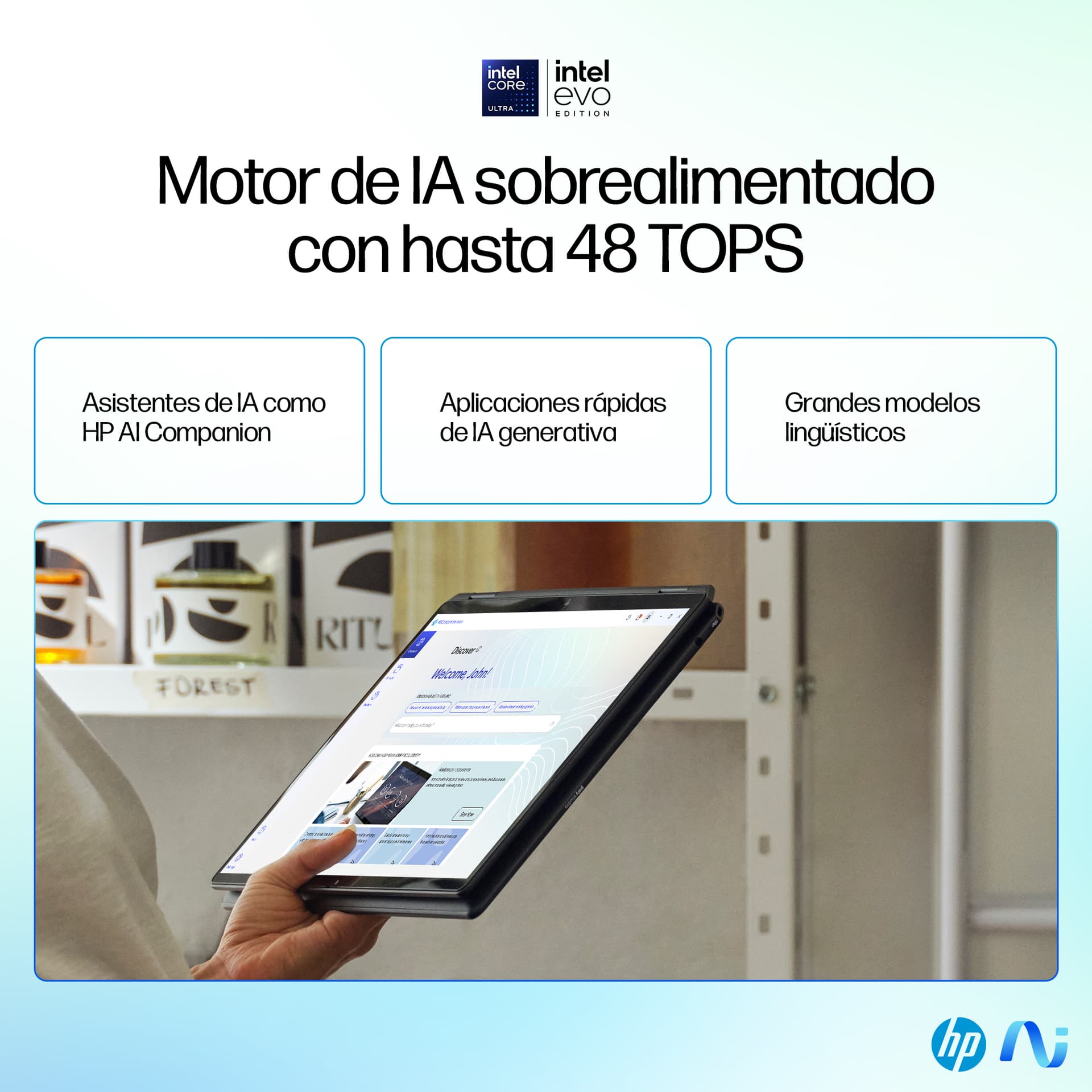HP - Convertible 2 en 1 HP OmniBook Ultra Flip 14-fh0000ns, Copilot+PC, Intel Core Ultra 7-258V (Series 2), 32GB, 1TB SSD, 14' , W11. - imagen 9