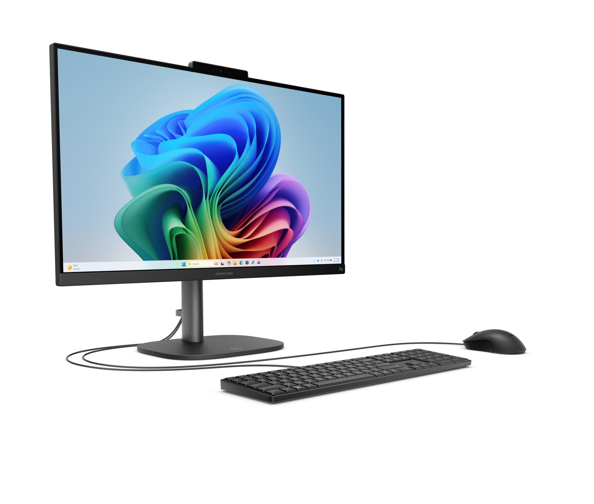 All in one - HP OmniStudio 24-cw0001ns Copilot+ PC, 23.8" Full-HD, AMD Ryzen AI 7 445 50 TOPS, 32 GB RAM, 1 TB SSD, Windows 11 Home, Blanco algodón - imagen 3