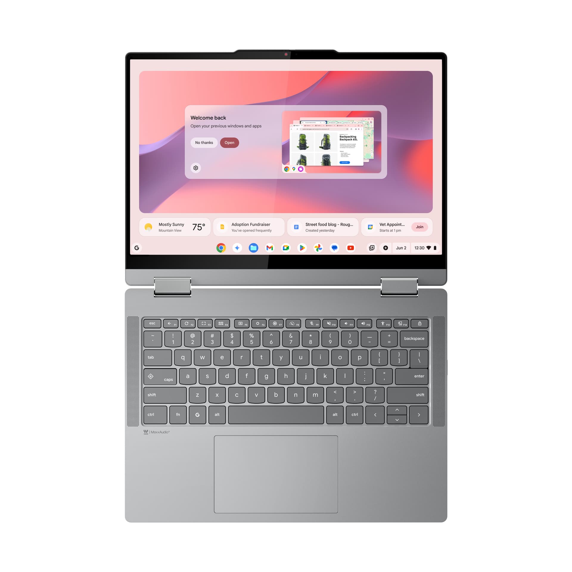 LENOVO - Portátil Convertible Lenovo Chromebook 2-en-1 14ITN10, Intel Core 3-N355, 8GB, 256GB UFS, 14" Táctil, ChromeOS. - imagen 9