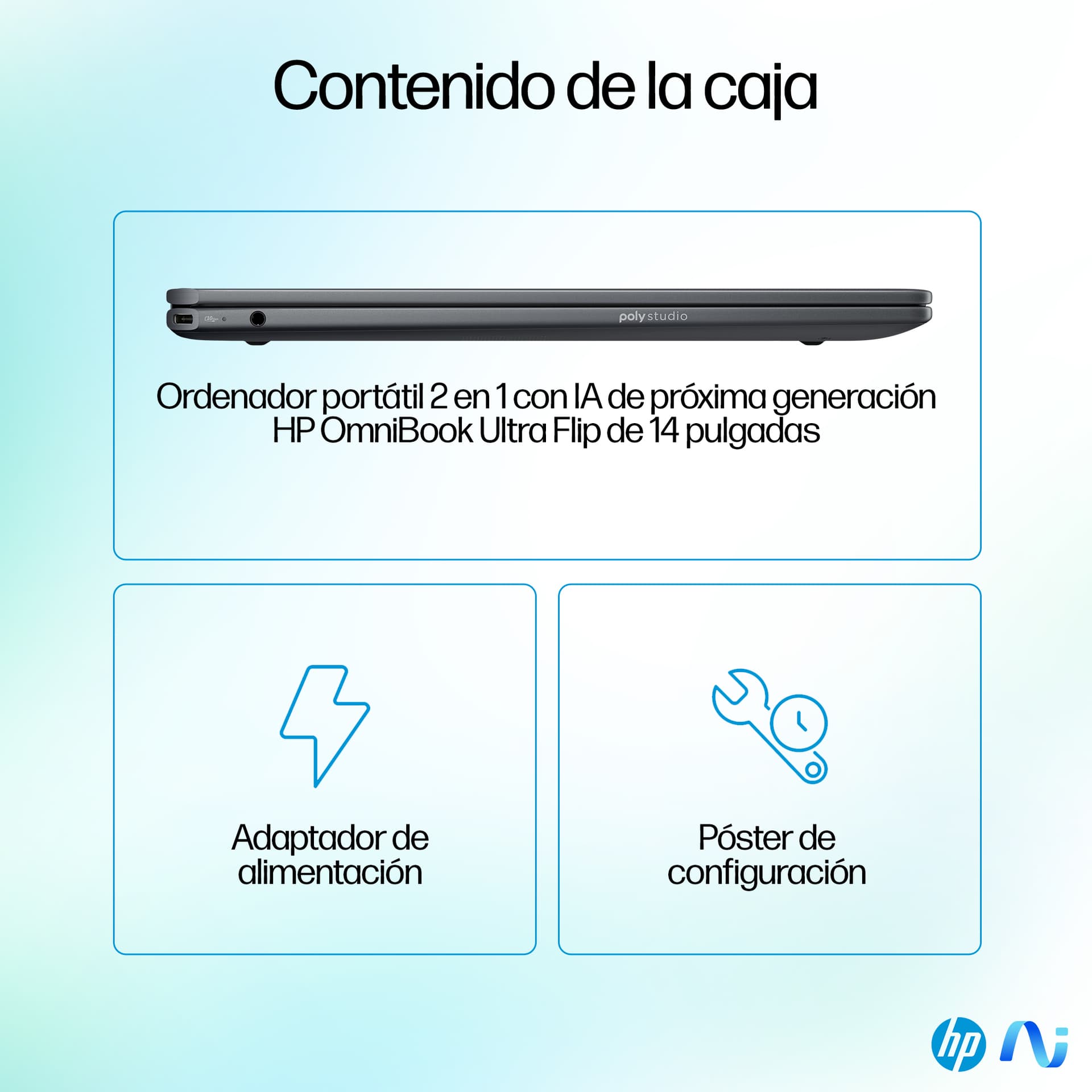 HP - Convertible 2 en 1 HP OmniBook Ultra Flip 14-fh0000ns, Copilot+PC, Intel Core Ultra 7-258V (Series 2), 32GB, 1TB SSD, 14' , W11. - imagen 6