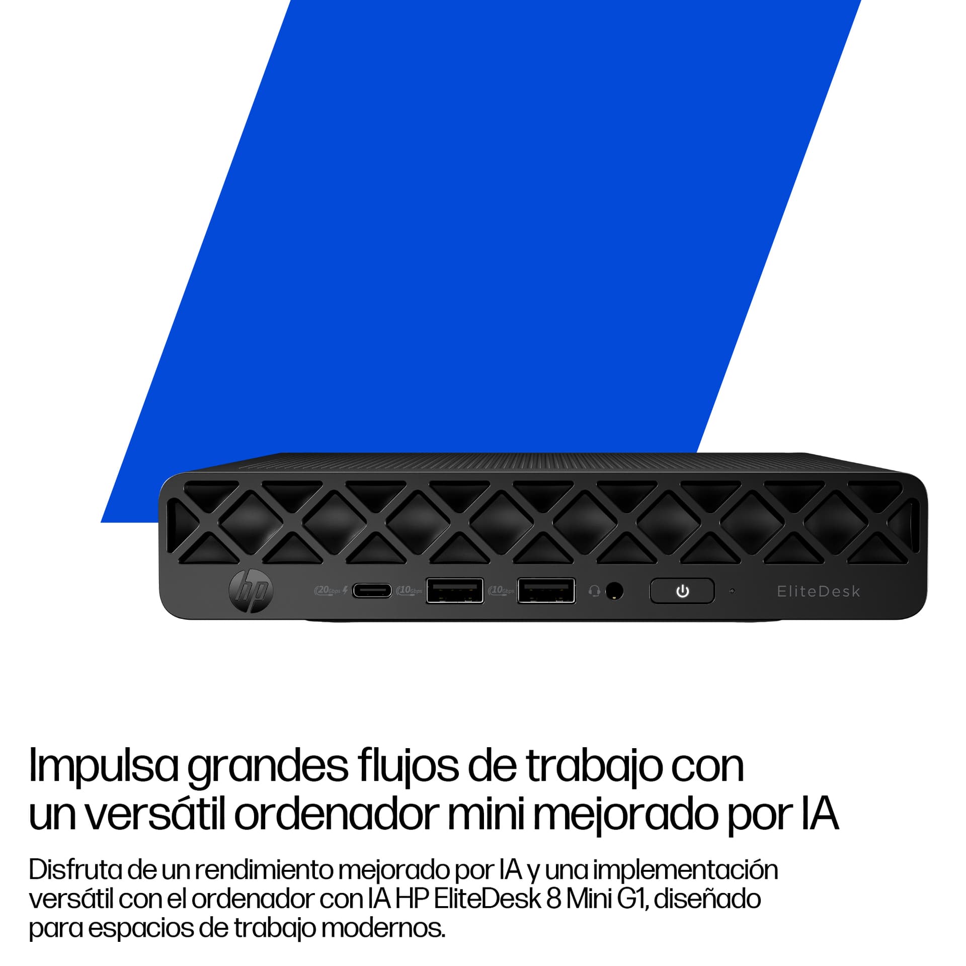 Mini PC - HP EliteDesk 8 G1i Profesional, Intel® Core™ Ultra 5 235, 16 GB RAM, 512 SSD, HD Graphics, Windows 11 Pro, Jack black - imagen 6