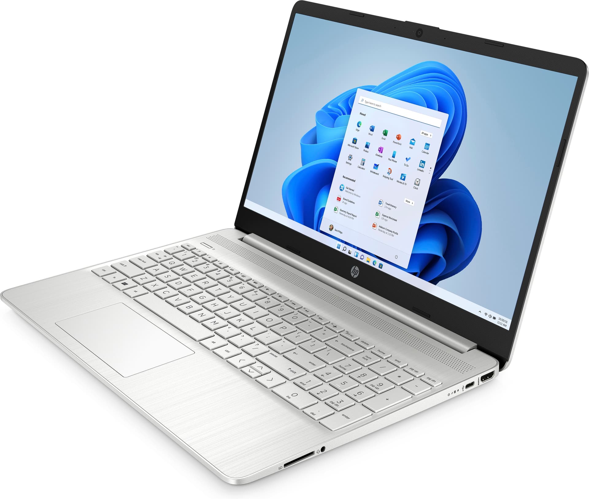 Portátil - HP 15s-eq2147ns, 15.6" Full HD, AMD Ryzen™ 7 5700U, 16GB RAM, 1TB SSD, Radeon™, W11 H, Plata - imagen 5