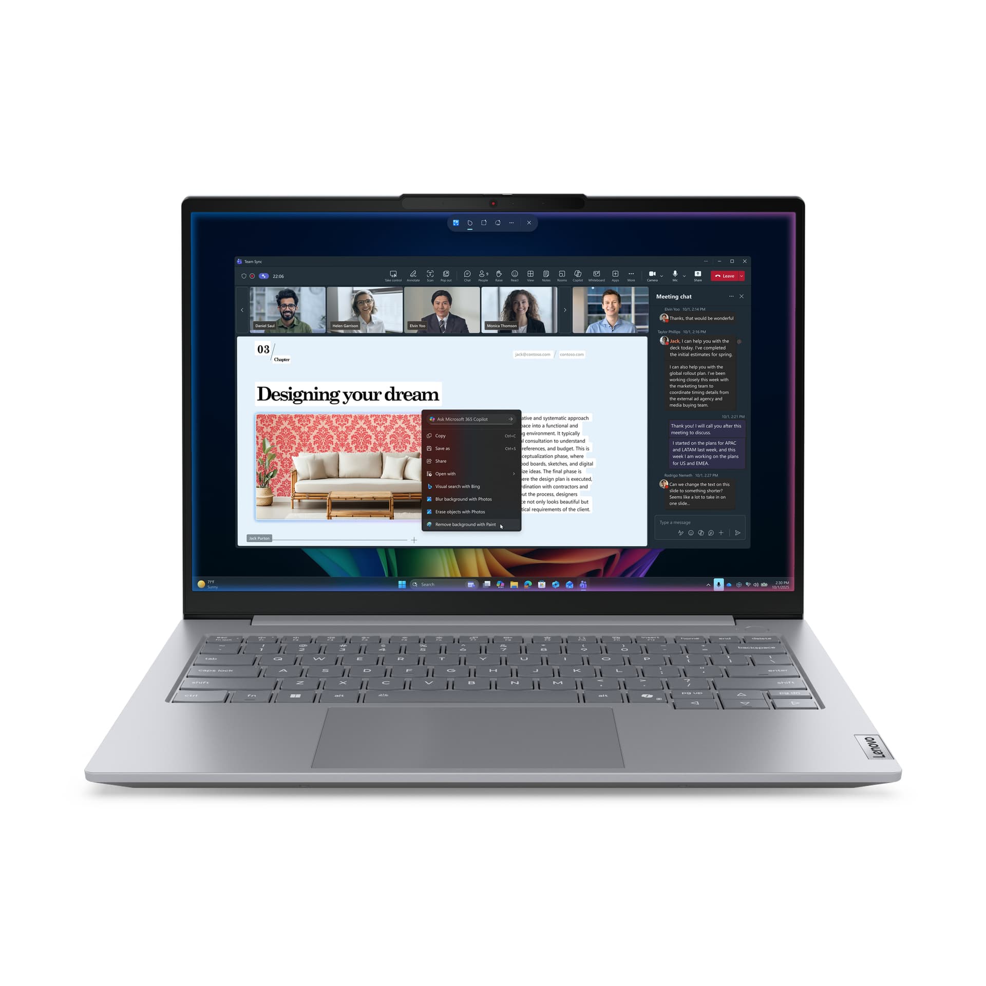 Portátil - Lenovo ThinkBook 14 G9 IPL Profesional Copilot+ PC, 14" WUXGA, Intel® Core™ Ultra 5 325, 47 TOPS, 32GB RAM, 512GB SSD, HD Graphics, W11Pro - imagen 2