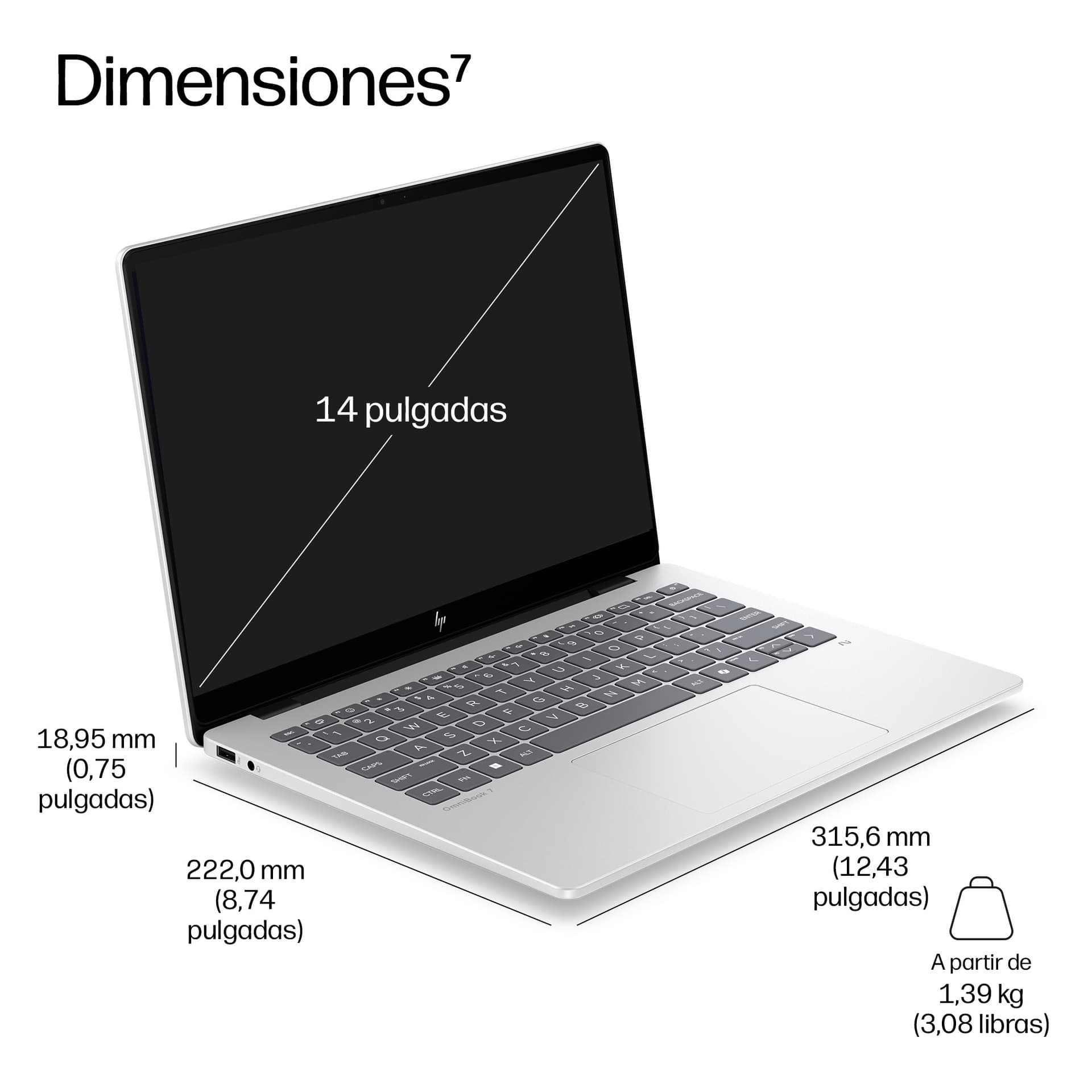 Portátil Profesional HP EliteBook 8 G2i 14" con IA - imagen 6