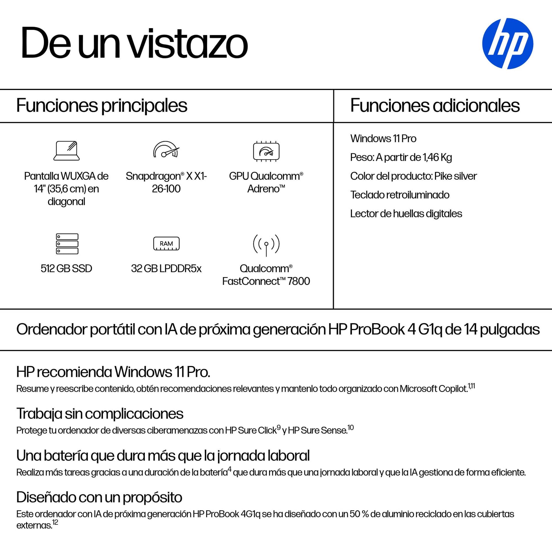 Portátil Profesional HP ProBook 4 G1q - imagen 4
