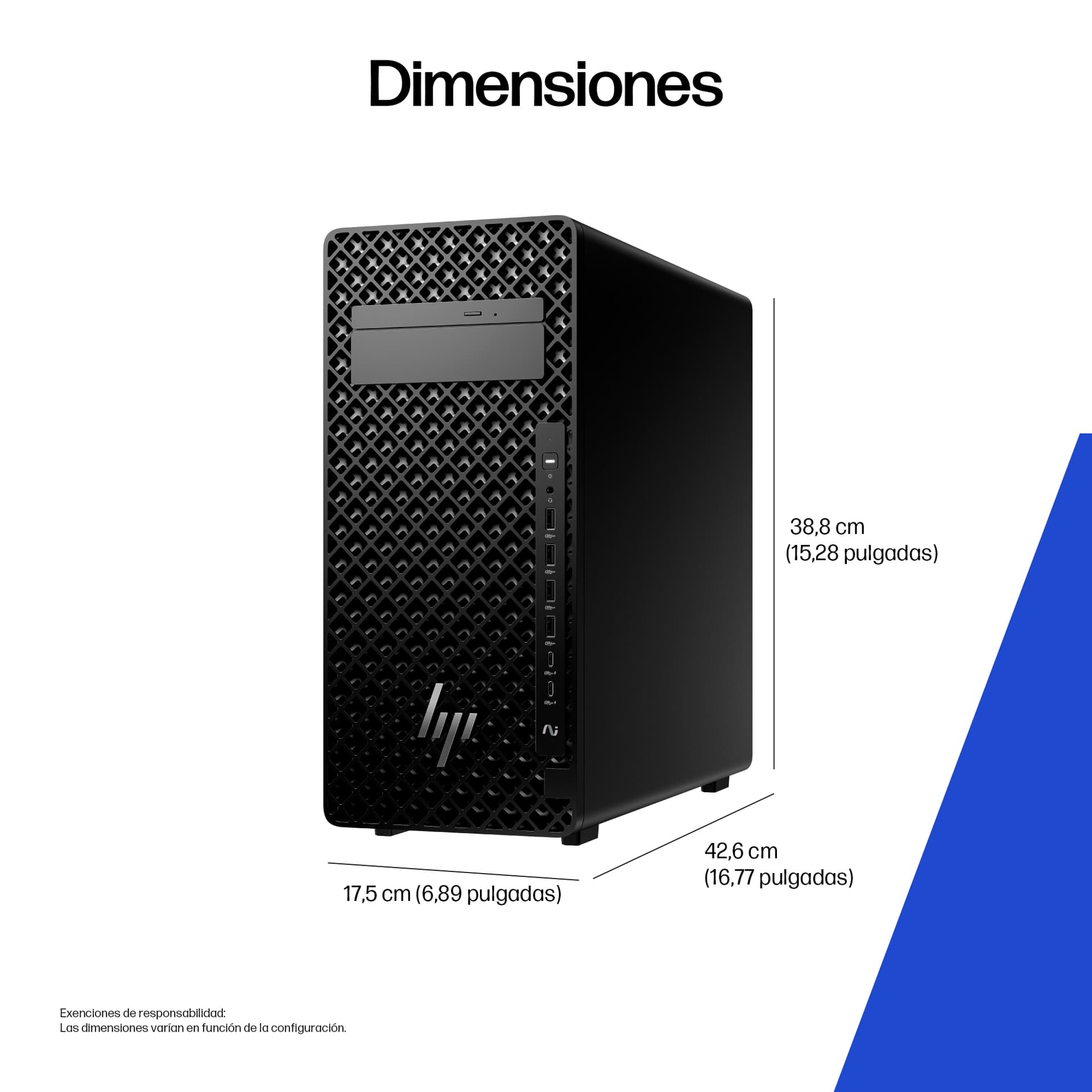 PC sobremesa - HP Z2 Tower G1i Profesional, Intel® Core™ Ultra 7 265, 32 GB RAM, 1 TB SSD, GeForce RTX™ A1000, Windows 11 Pro, Negro - imagen 4