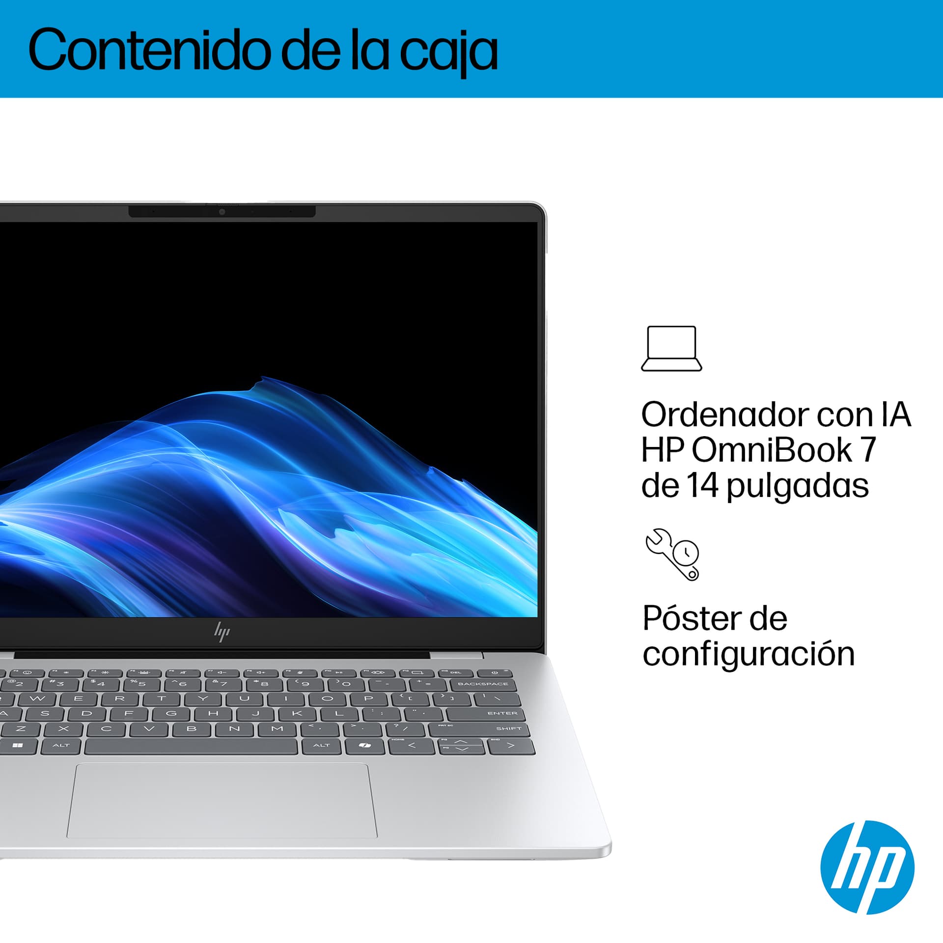 HP - Portátil HP OmniBook 7 14-fr0000ns, Intel Core Ultra 7-255H EVO, 32GB, 1TB SSD, 14' OLED, W11. - imagen 6