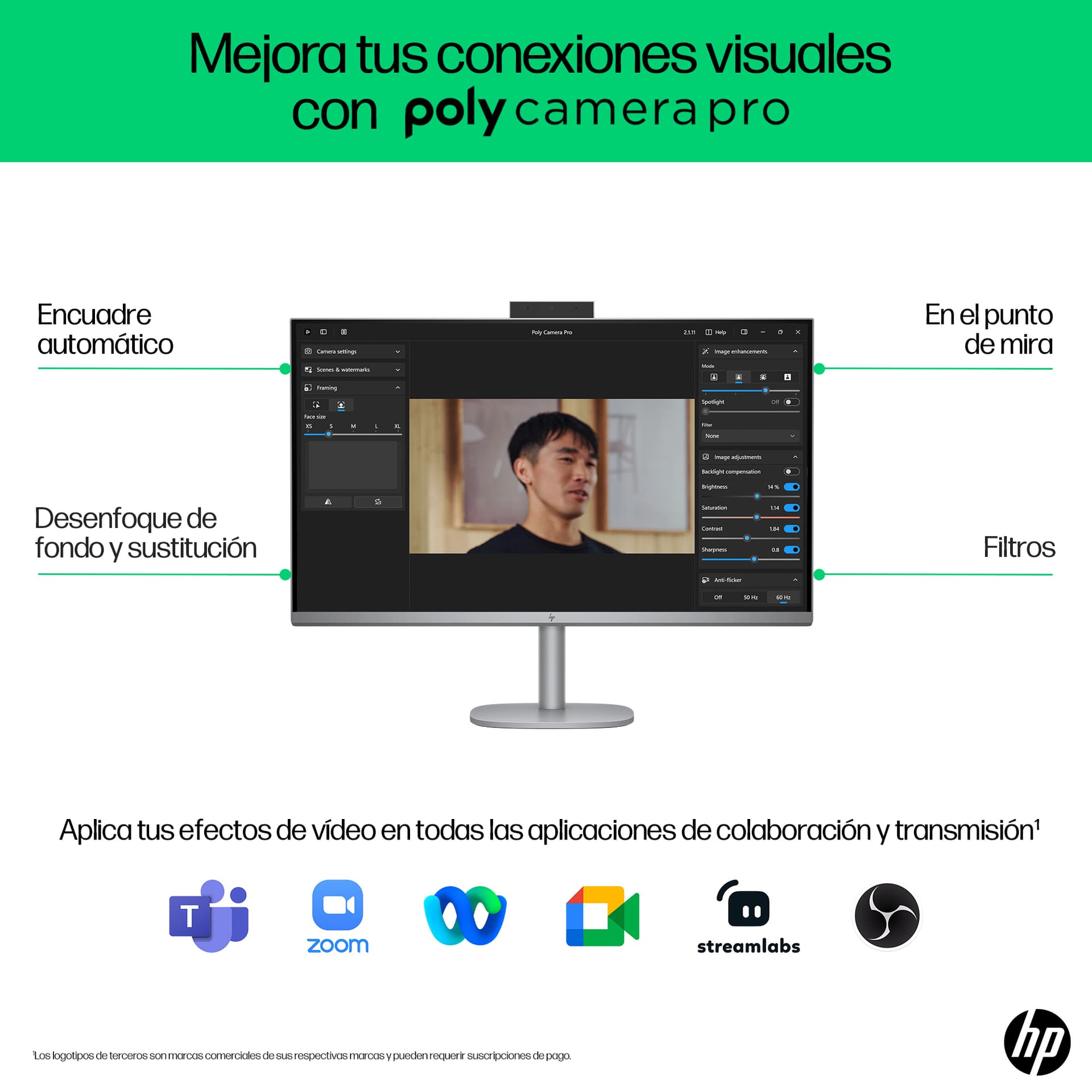 HP - All-in-One HP OmniStudio X 32-c0006ns, Intel Core Ultra 5-125H, 32GB, 1TB SSD, 31,5', W11. - imagen 15